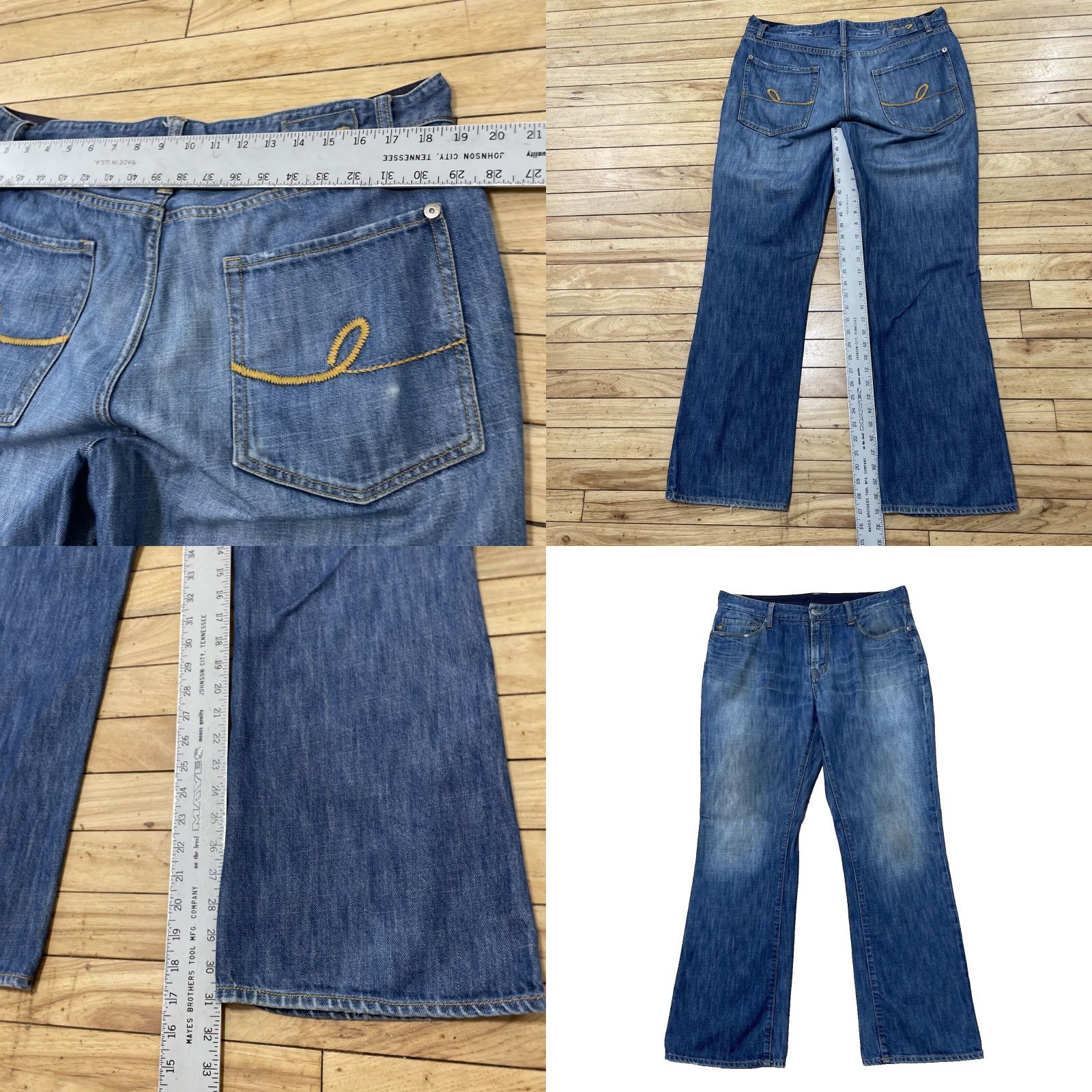 Vintage VINTAGE Seven7 Jeans Men 36x31 Straight Denim Blue Fade Wash 5-Pocket Design USA 90s Cowboy Size US 36 / EU 52 - 9 Thumbnail