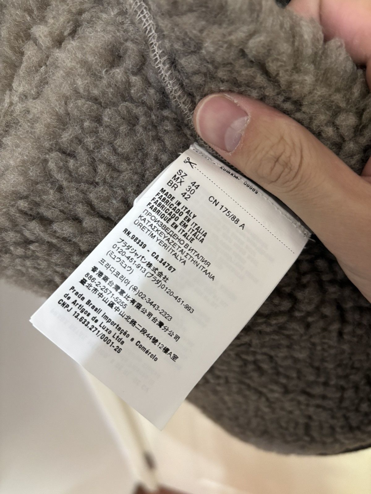 Miu Miu FW25 Fleece Logo Bomber Jacket Size US L / EU 52-54 / 3 - 6 Thumbnail