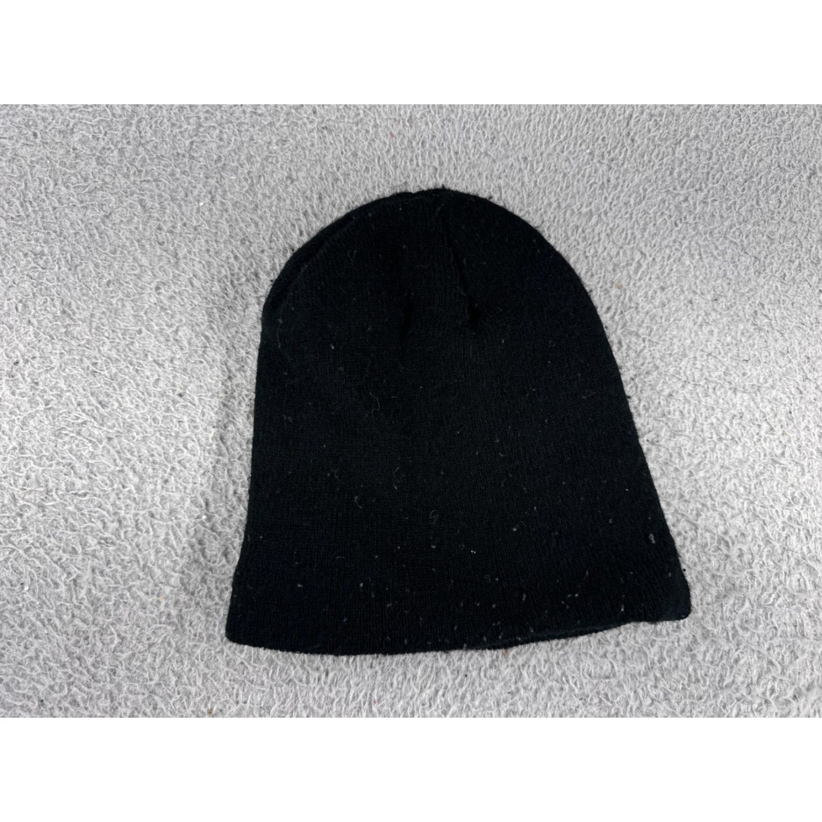 Vintage Polar Knitz Beanie Toque Adult One Size Black Knit 100% Polyester Ski Snow Size ONE SIZE - 2 Thumbnail