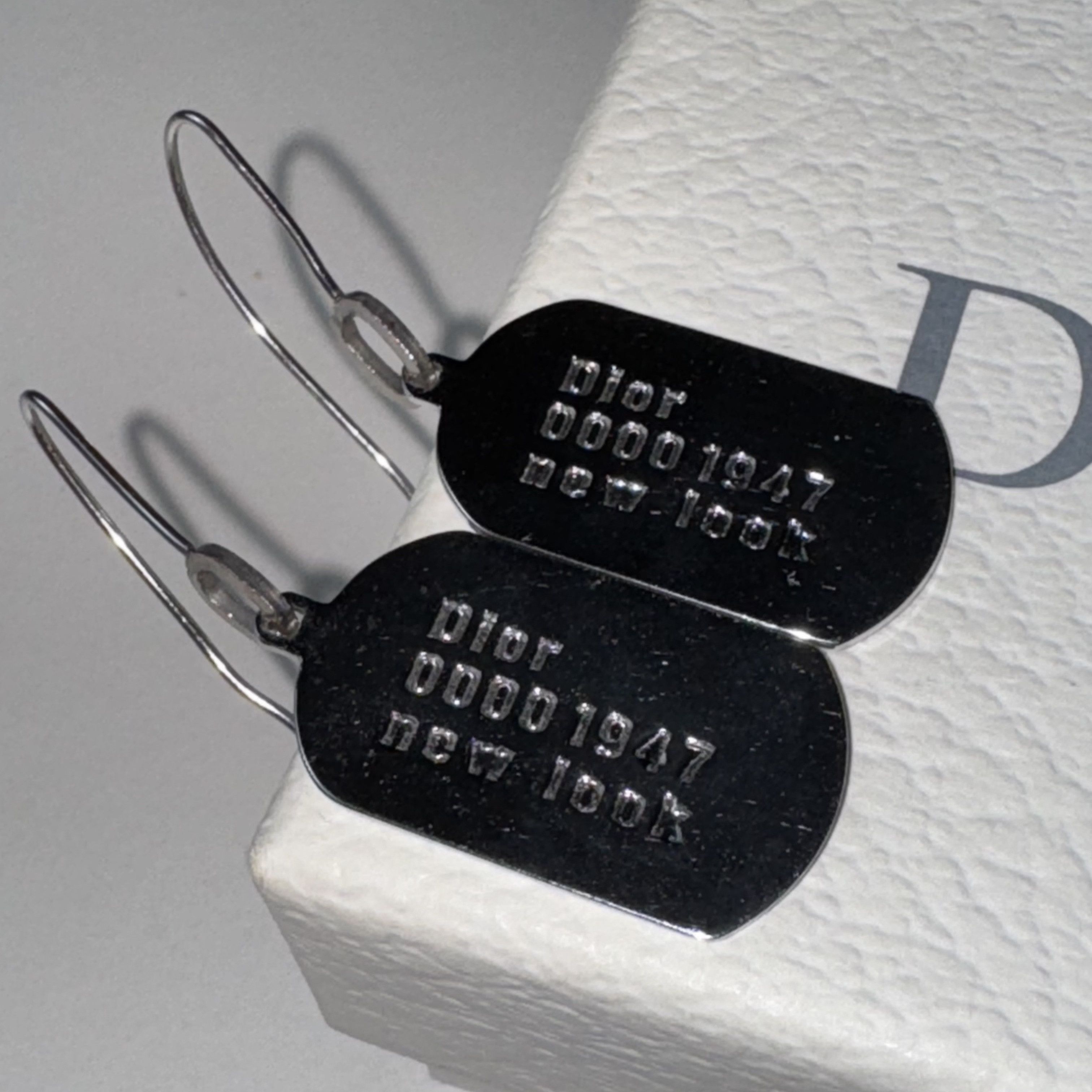 Dior John Galliano ID Tags Earring Size ONE SIZE - 2 Thumbnail