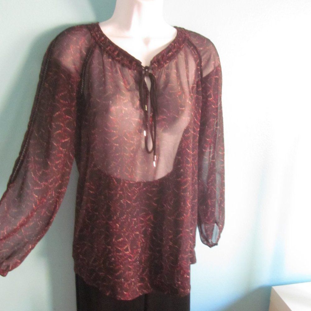 Iro I. R. O. Sheer Blouse with Leather Tie 36 / S Size S / US 4 / IT 40 - 12 Thumbnail