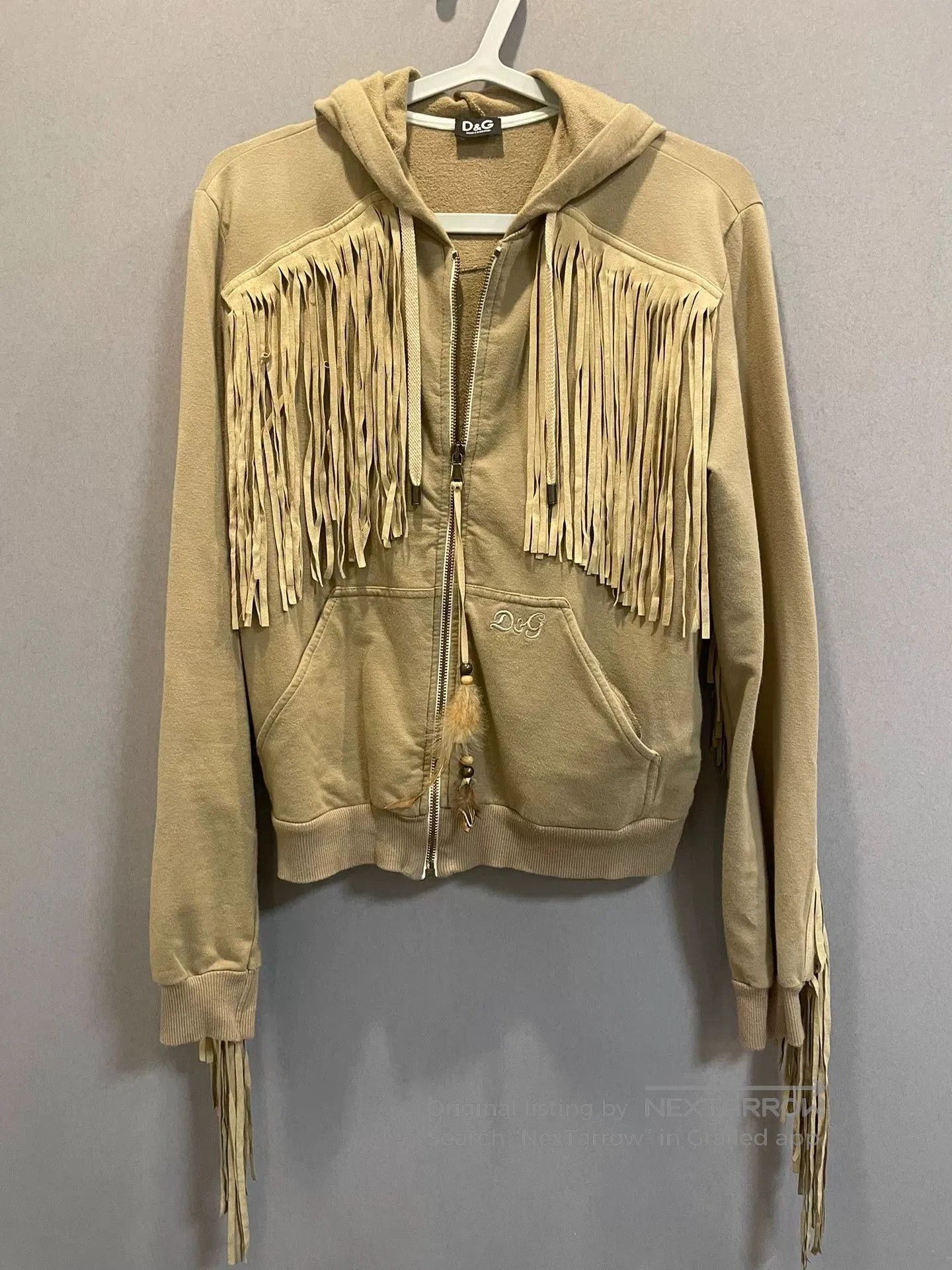 Dolce & Gabbana fringed hooded jacket by Dolce&Gabbana. Size XL / US 12-14 / IT 48-50 - 1 Thumbnail