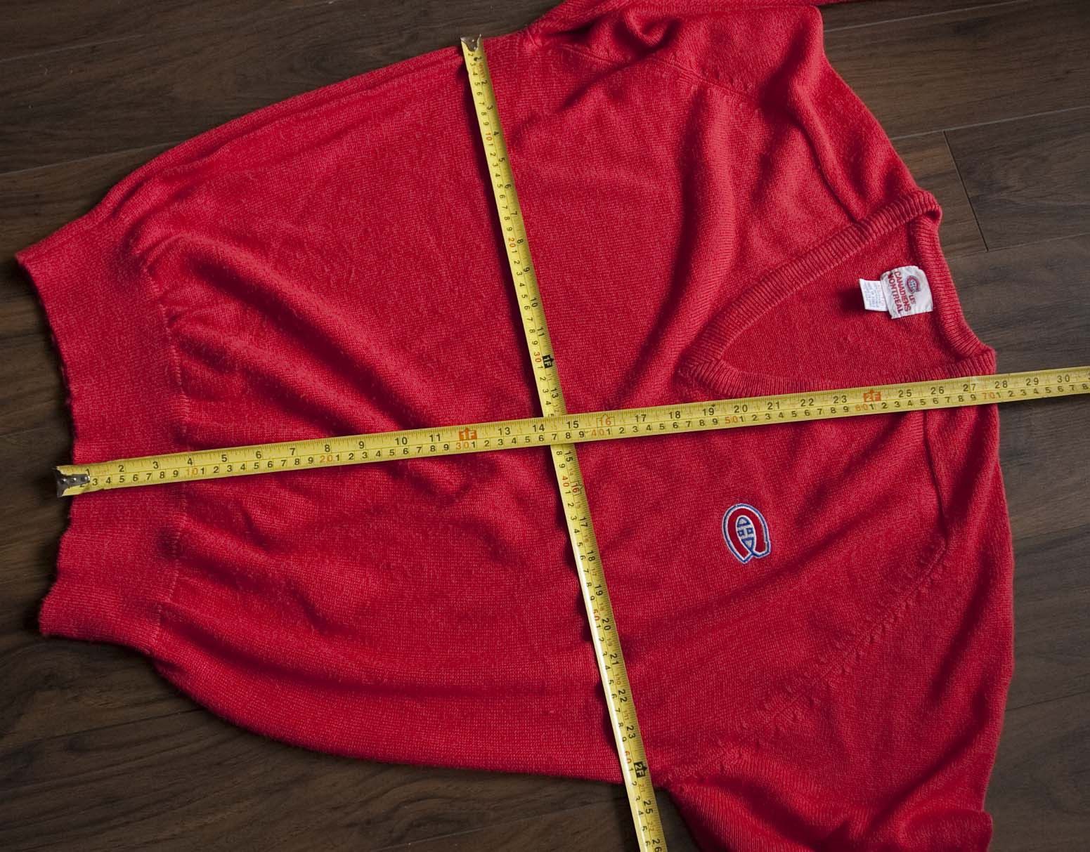 NHL × Vintage Montreal Canadiens Sweater Size XXL Vintage Red Size US XXL / EU 58 / 5 - 5 Thumbnail