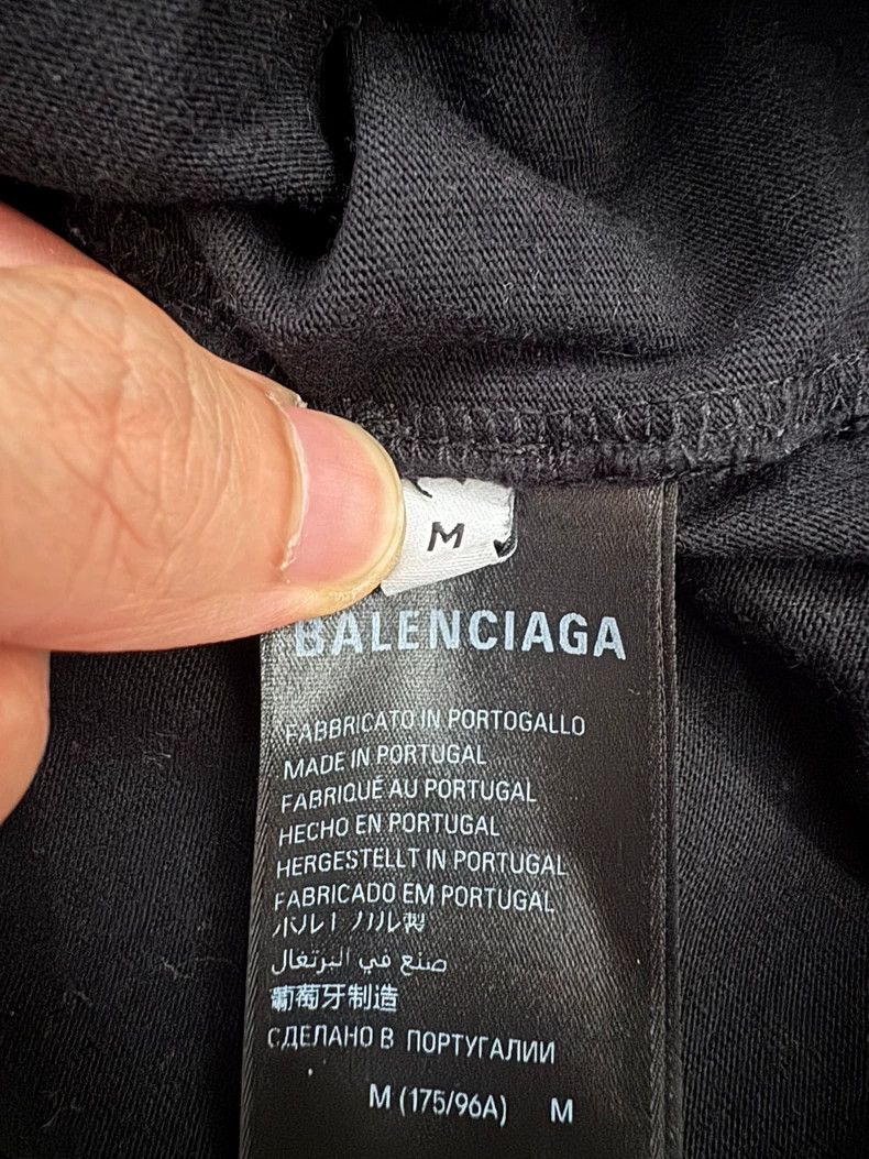 Balenciaga Balenciaga Black Sports blue logo short sleeve Size US M / EU 48-50 / 2 - 4 Thumbnail