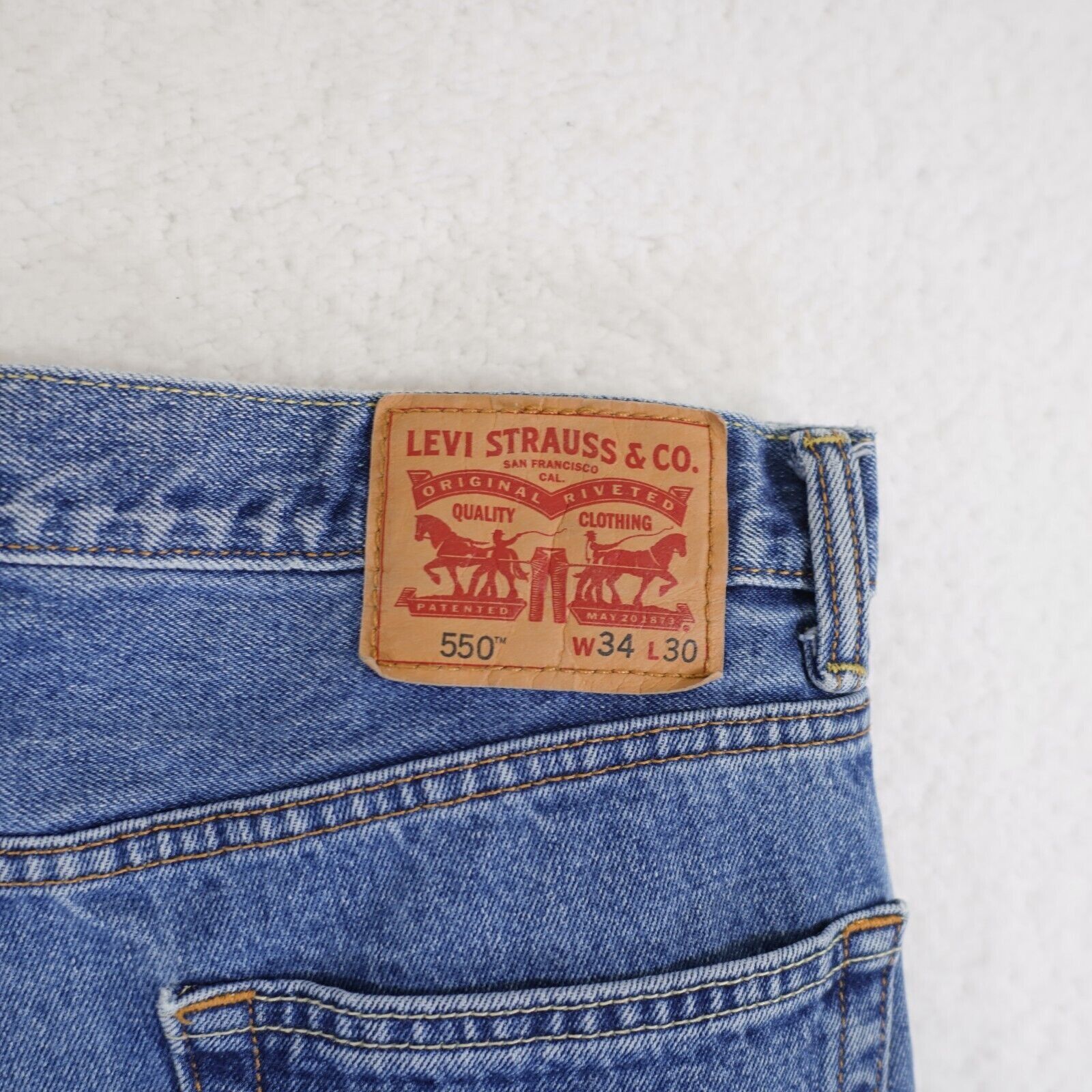 Levi's Levi's 550 Relaxed Fit Denim Blue Jeans 34/29 Mid Rise Tagge Size US 34 / EU 50 - 5 Thumbnail