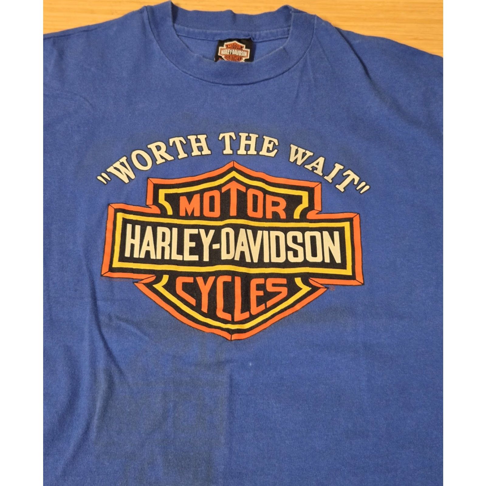 Harley Davidson VINTAGE Harley-Davidson Shirt Mens XL Blue Tucson Arizona Motorcycle Biker 90s Size US XL / EU 56 / 4 - 2 Thumbnail