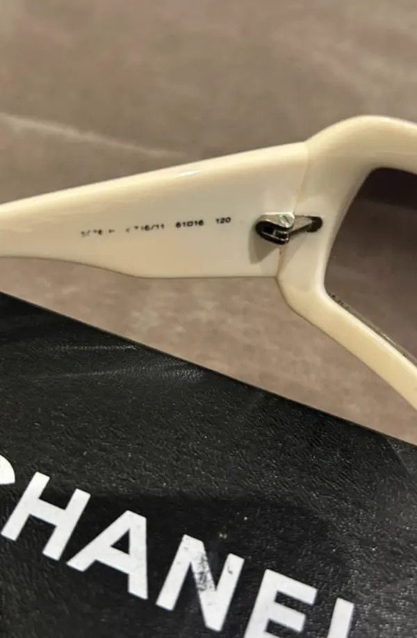 Chanel × Vintage CHANEL Sunglasses Mother of Pearl Rimless 4017 Vintage Size ONE SIZE - 3 Thumbnail