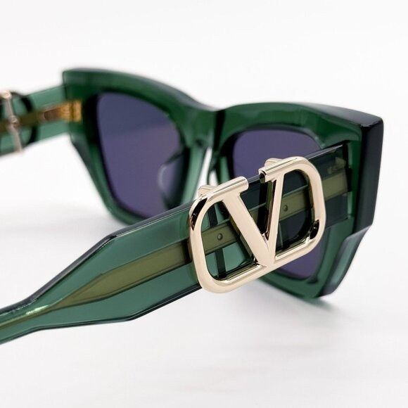 Valentino NEW VALENTINO SUNGLASSES VLS-166D GREEN WOMEN CAT EYE EYEWEA Size ONE SIZE - 5 Thumbnail