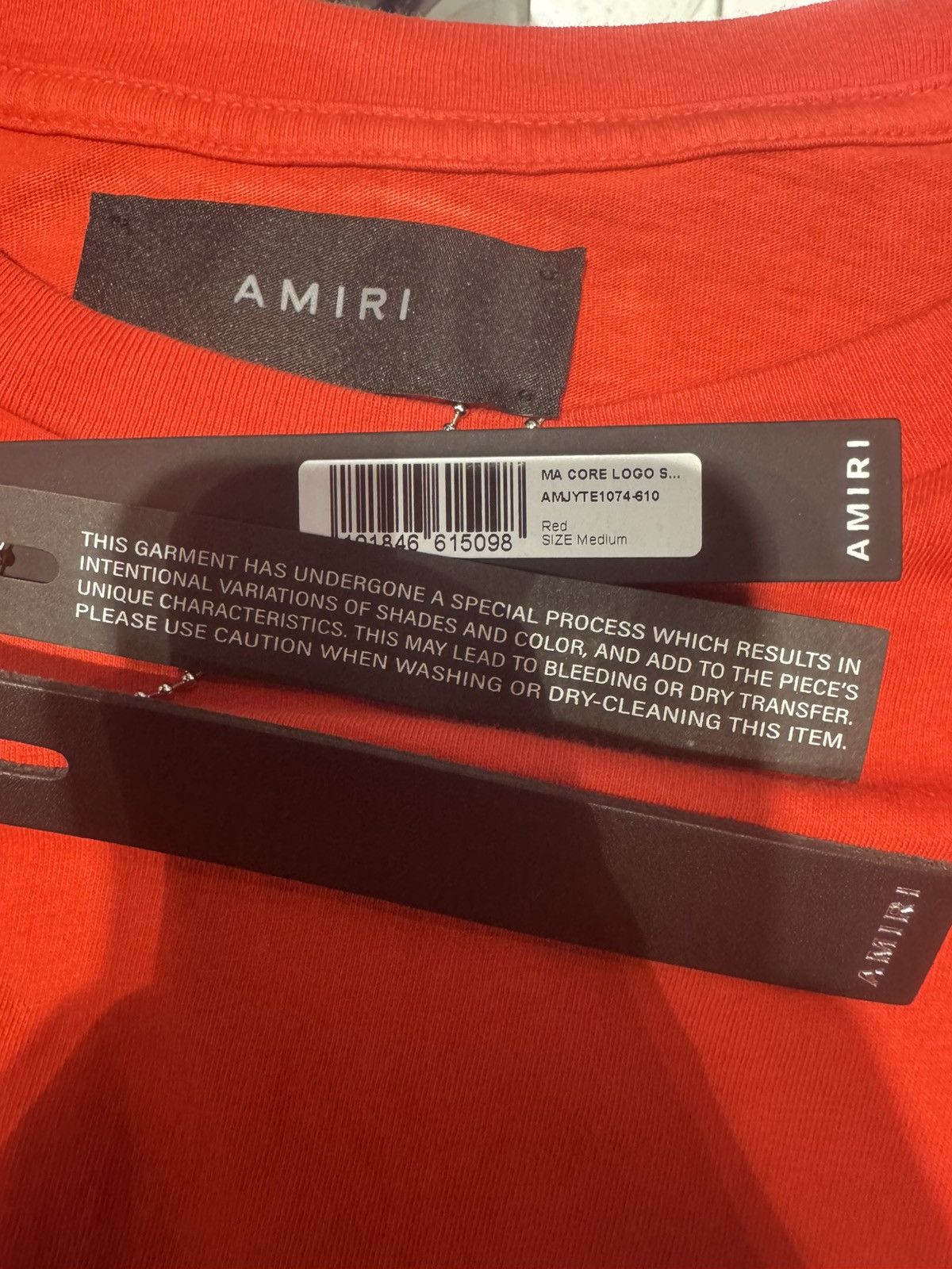Amiri Amiri Core Logo Red Tee Size US M / EU 48-50 / 2 - 3 Thumbnail