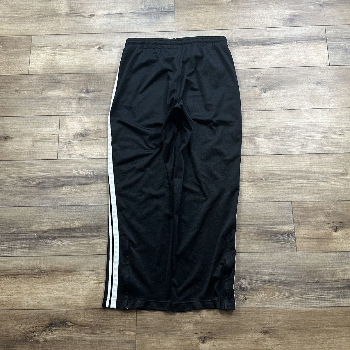 Nike Vintage 2000s Y2K Nike Black and White Wide Leg Track Pants Size US 33 - 5 Thumbnail