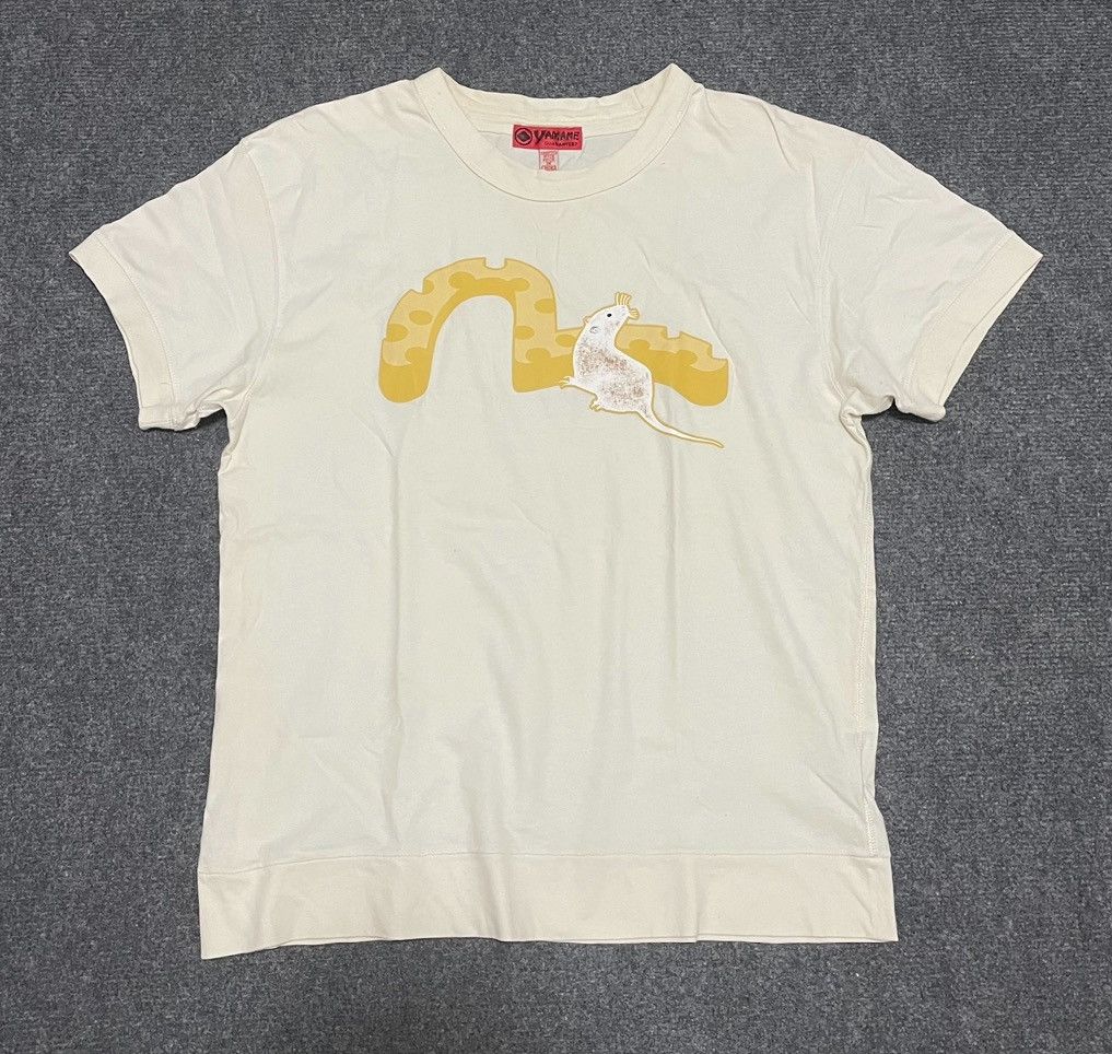 Evisu × Japanese Brand × Vintage Vintage 2000s Yamane Evisu Cheese Rat Logo T Shirt Size US L / EU 52-54 / 3 - 1 Thumbnail