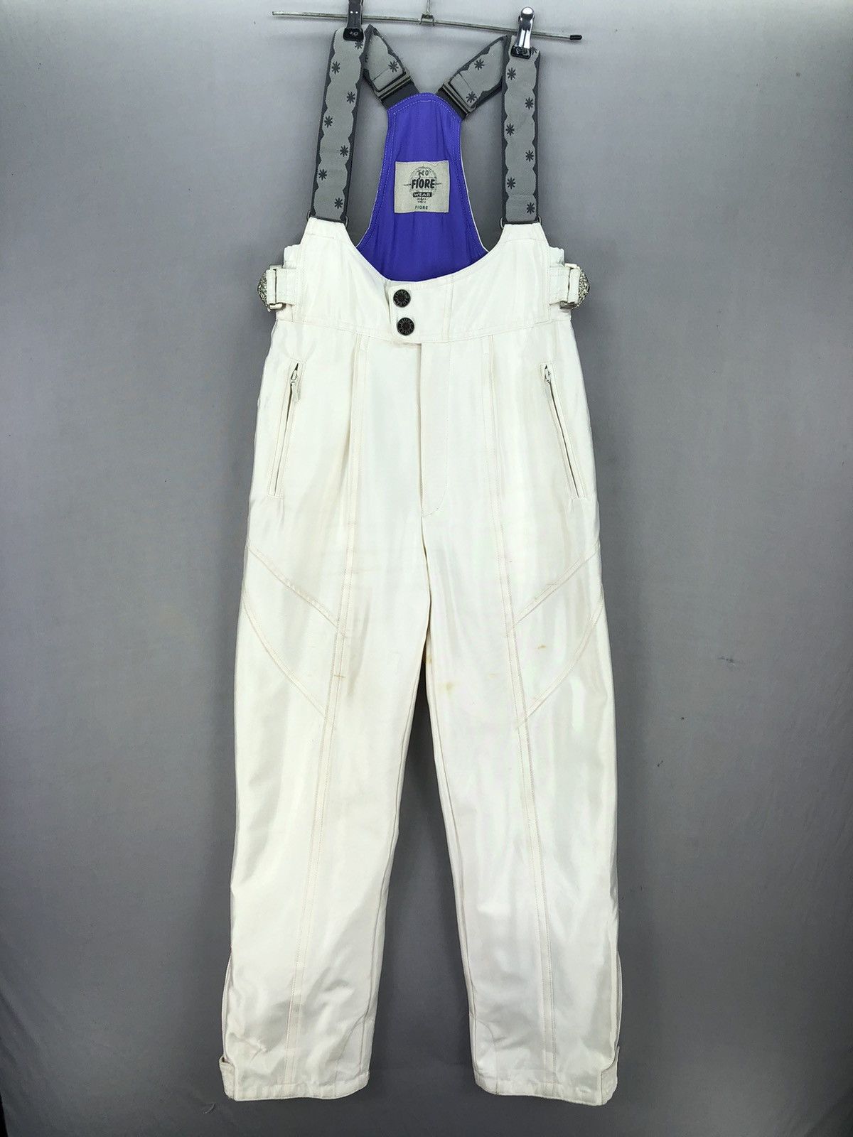 Japanese Brand Vintage 80's Ski Suit Overall Winter Windproof by Fiore Size US 30 / EU 46 - 1 Thumbnail