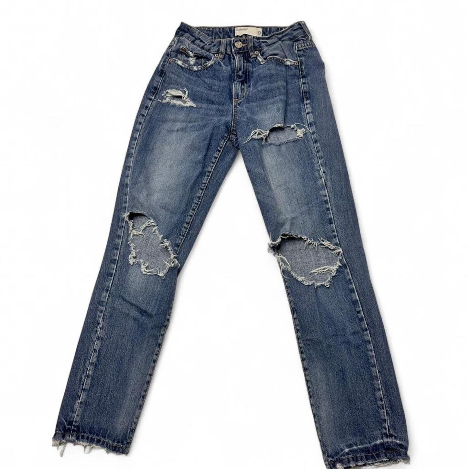 Garage Garage Size 0 Denim Distressed Jeans Straight Leg Size 25" / US 0 / IT 36 - 1 Thumbnail