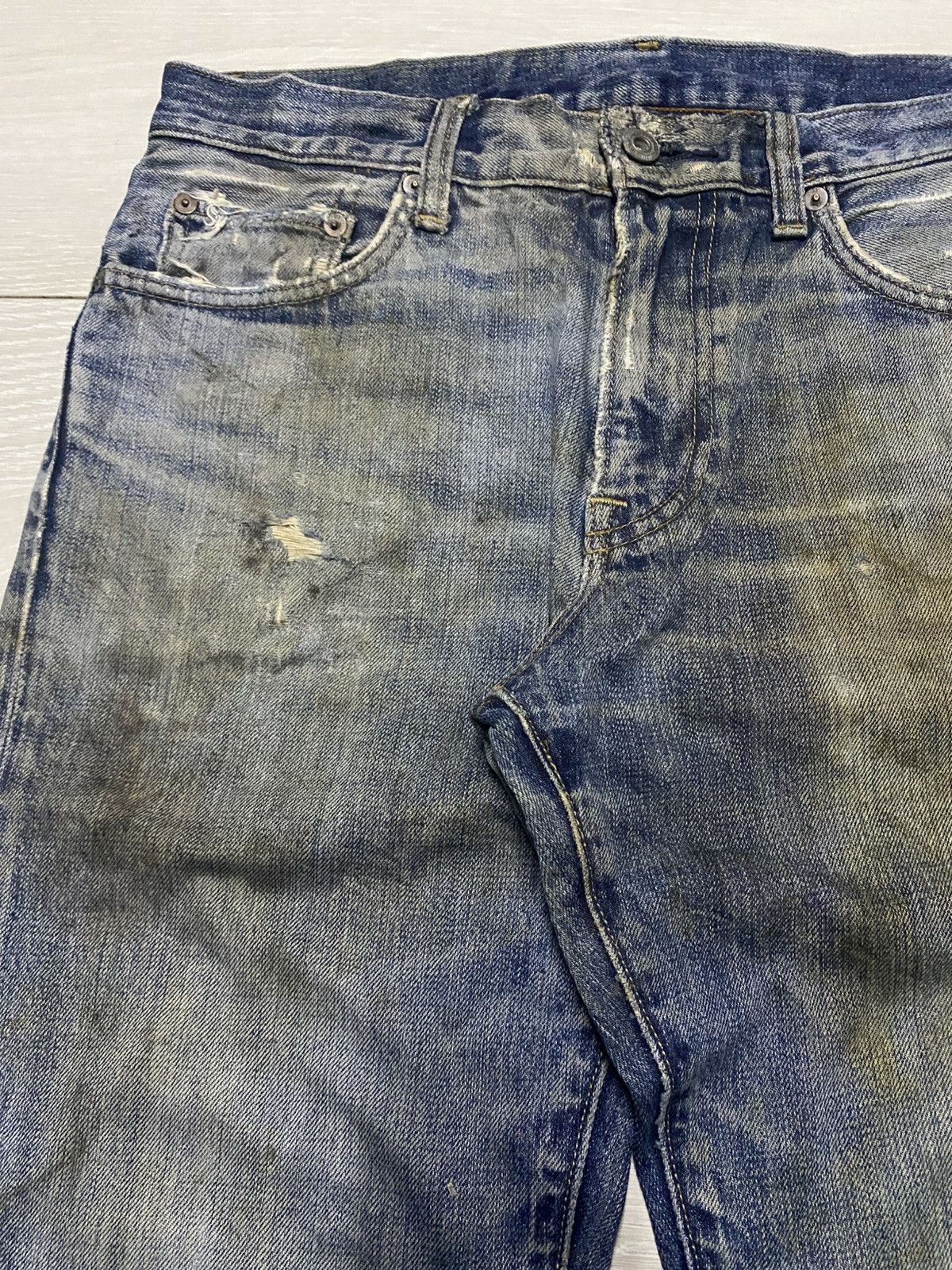 Uniqlo Vintage Japanese Brand Uniqlo Grunge Distressed Loose Jeans Size US 32 / EU 48 - 7 Thumbnail