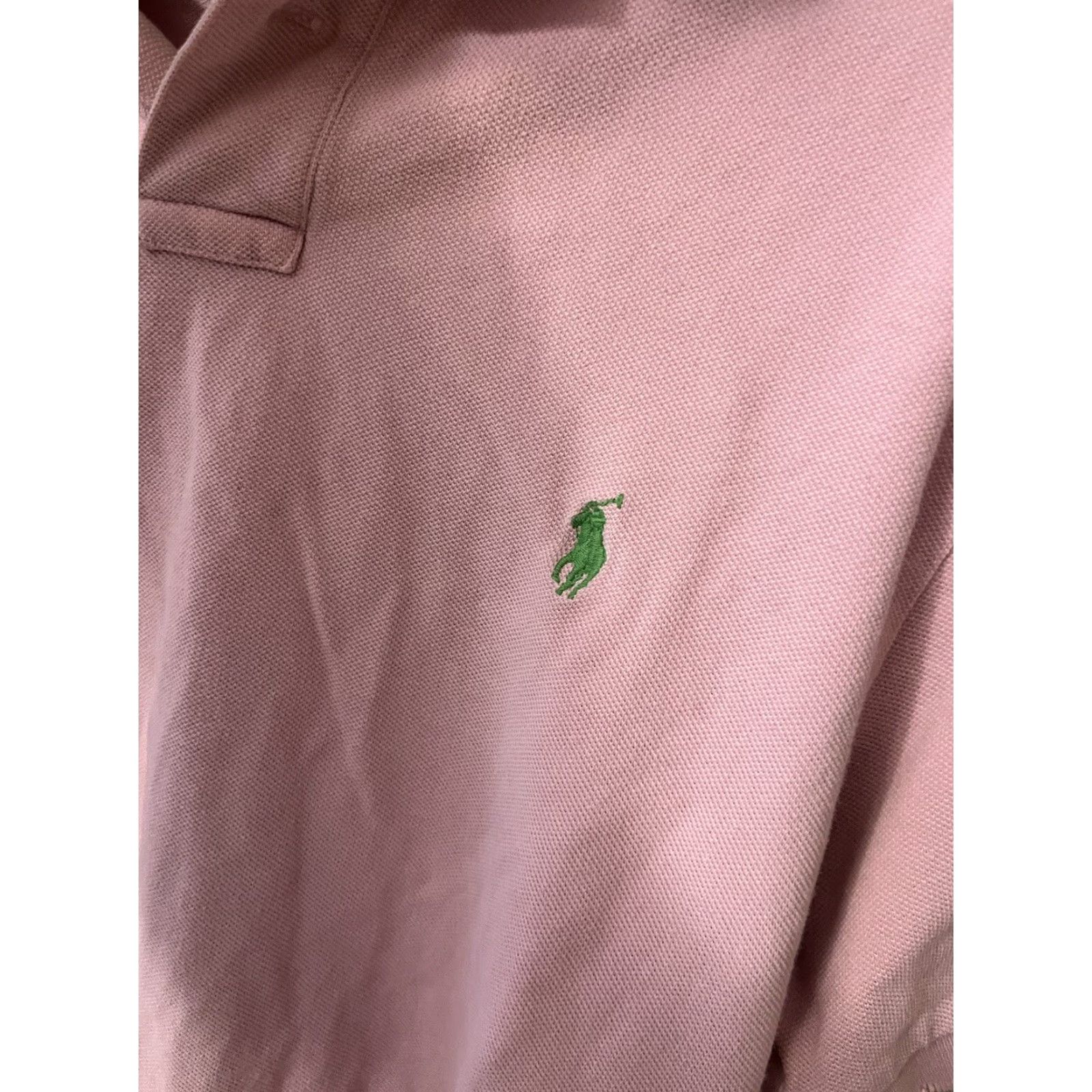Polo Ralph Lauren POLO Ralph Lauren Men’s S/S Custom Fit Polo Pink Sz Large W/ Logo Size US L / EU 52-54 / 3 - 4 Thumbnail