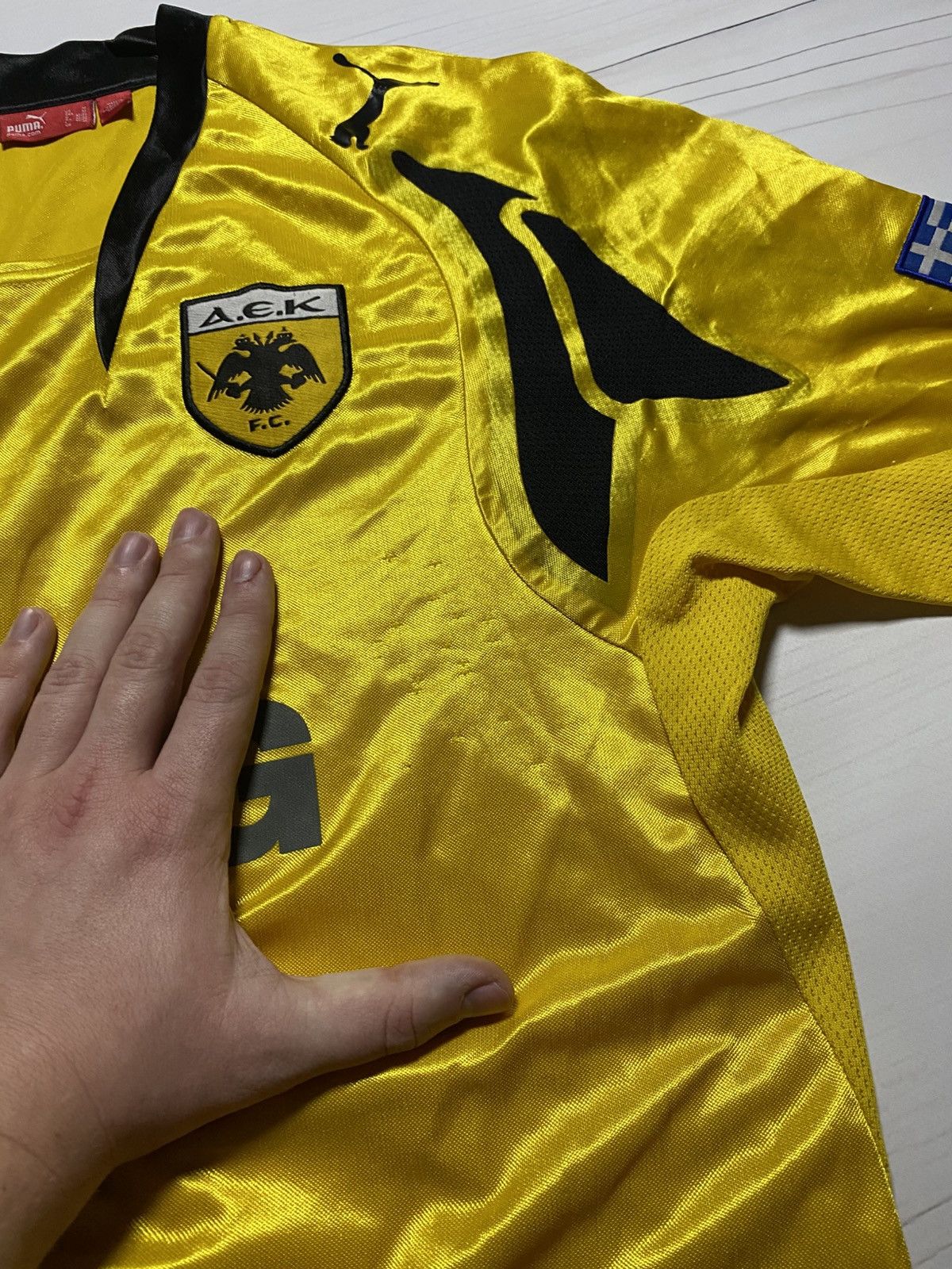 Puma × Vintage Vintage AEK Athens FC 2007/08 home football y2k t shirt Size US M / EU 48-50 / 2 - 8 Thumbnail