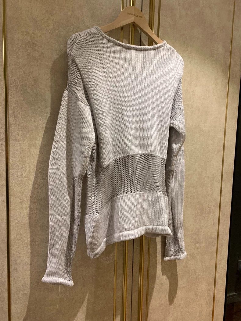 Helmut Lang HELMUT LANG Light grey knit top Size S / US 4 / IT 40 - 8 Thumbnail