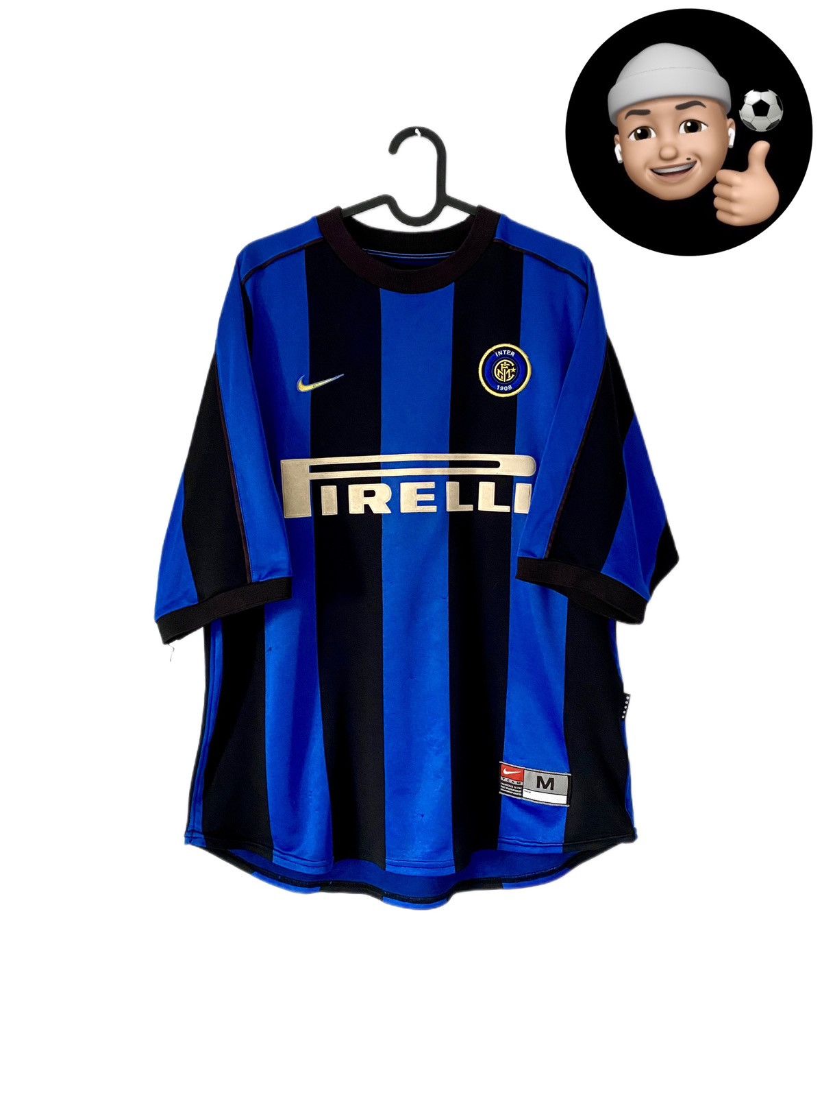 1999 2000 Inter Italy Nike Vintage Home Kit Soccer Jersey FC