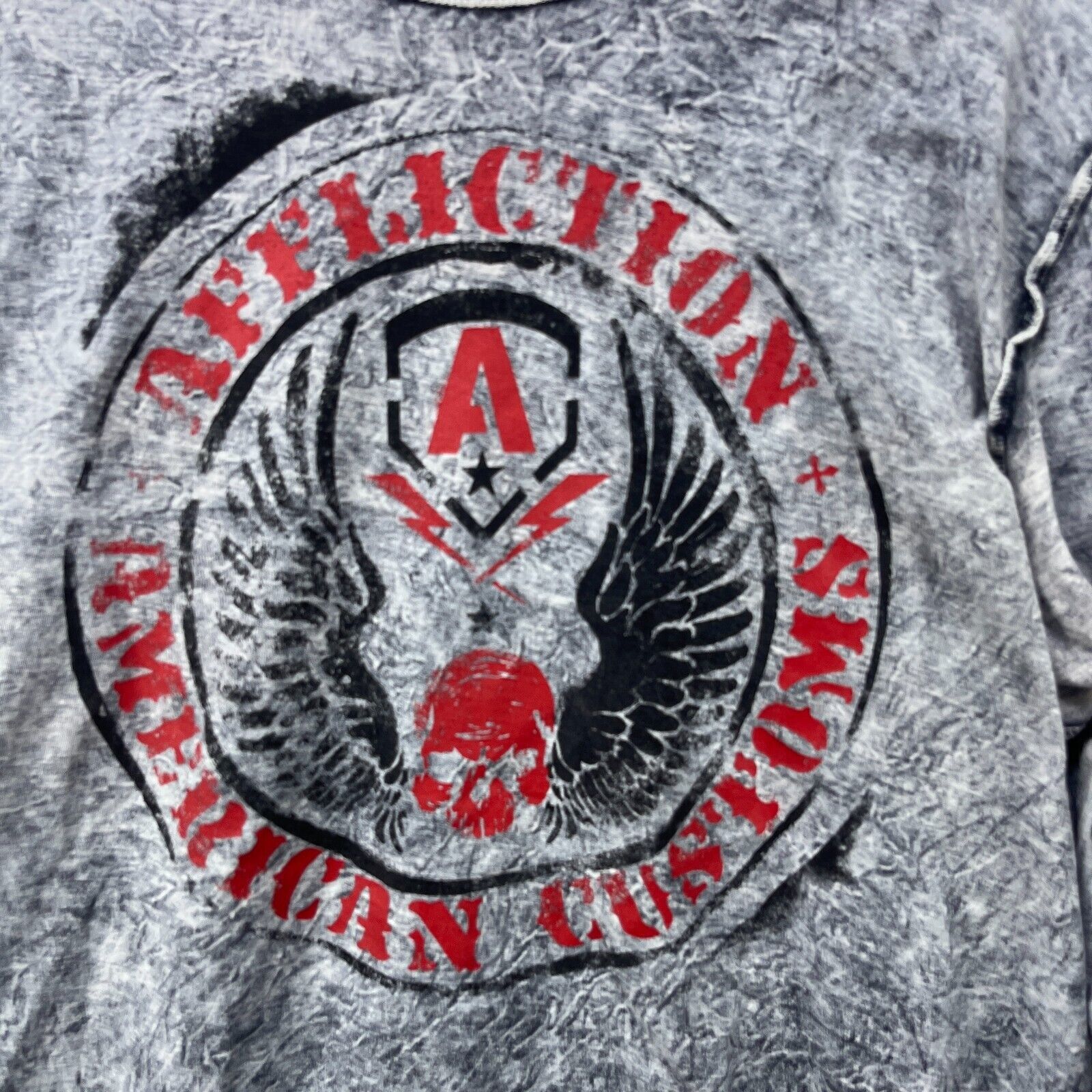 Affliction × Vintage Vintage Y2K Affliction Reversible Skull Wing 2XL Tribal Goth Size US XXL / EU 58 / 5 - 7 Thumbnail