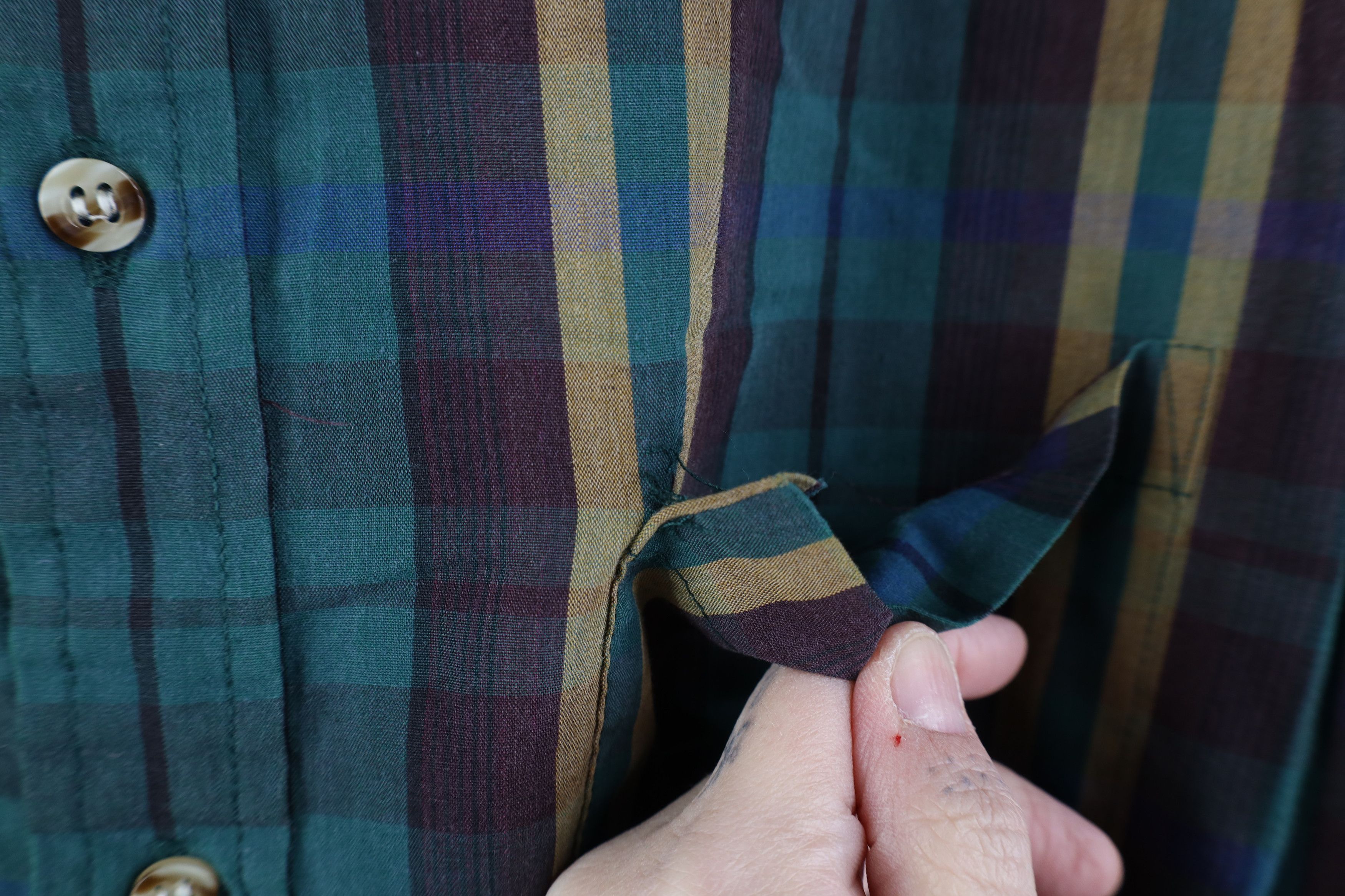 Vintage Vintage 80s 90s Streetwear Collared Button Down Shirt Plaid Size US L / EU 52-54 / 3 - 6 Thumbnail