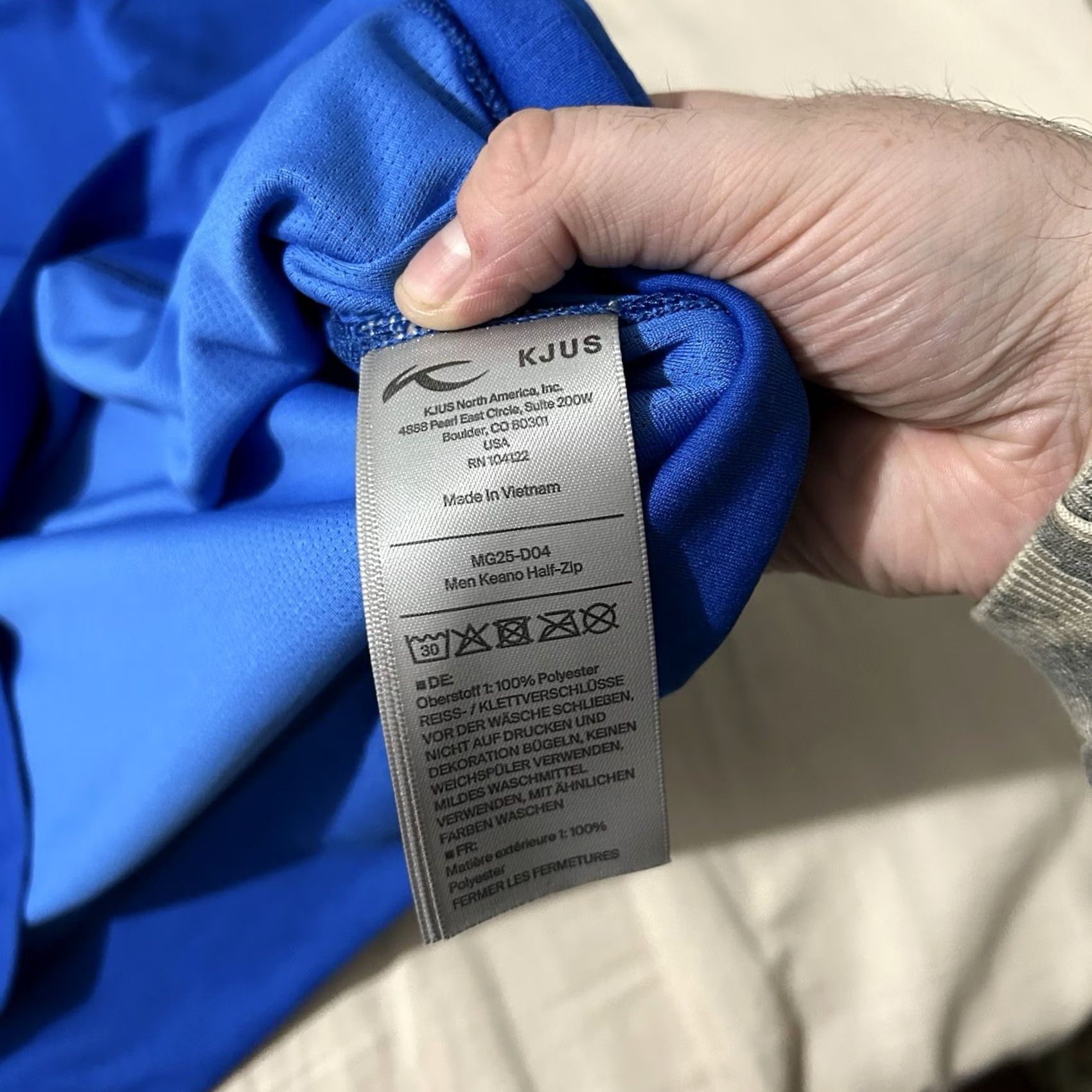 KJUS KJUS Keano Half Zip UPF50 Golf Pullover Blue Size Large Men’s L Regular Activewear Sports Shirt Size US L / EU 52-54 / 3 - 5 Thumbnail