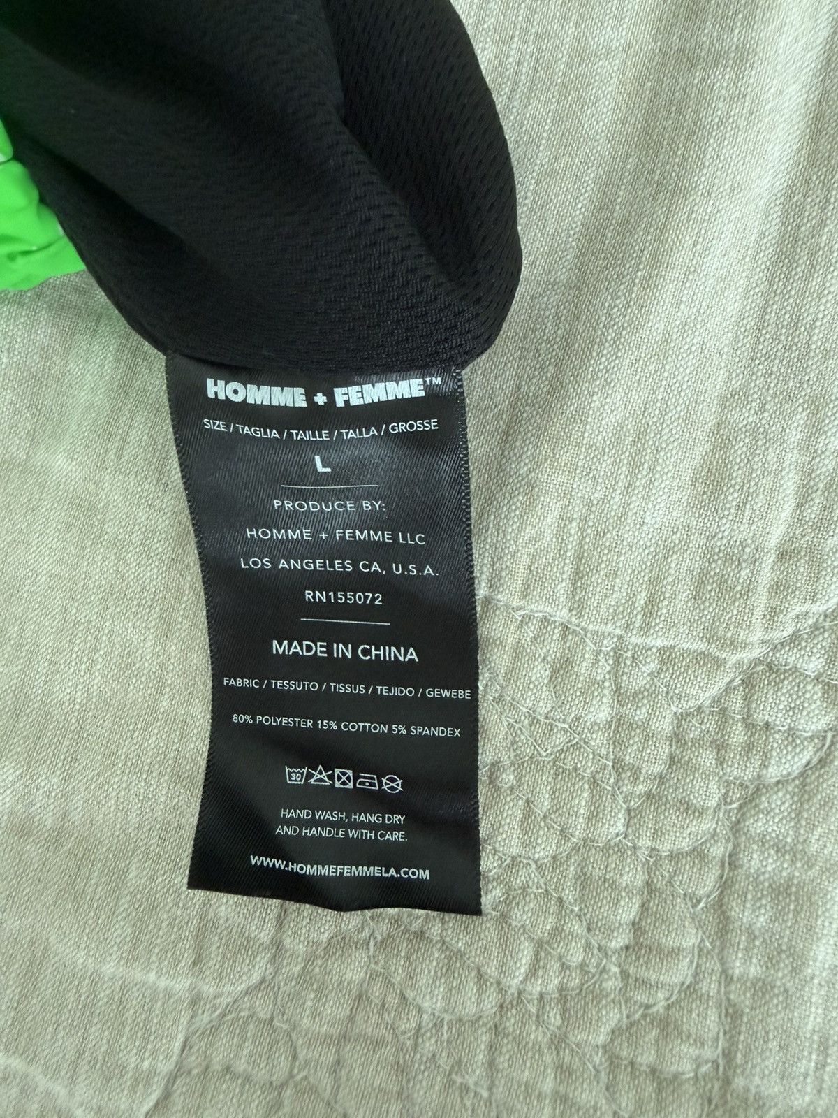 Homme + Femme La Neon Green Homme Femme Shorts Size US 34 / EU 50 - 3 Thumbnail