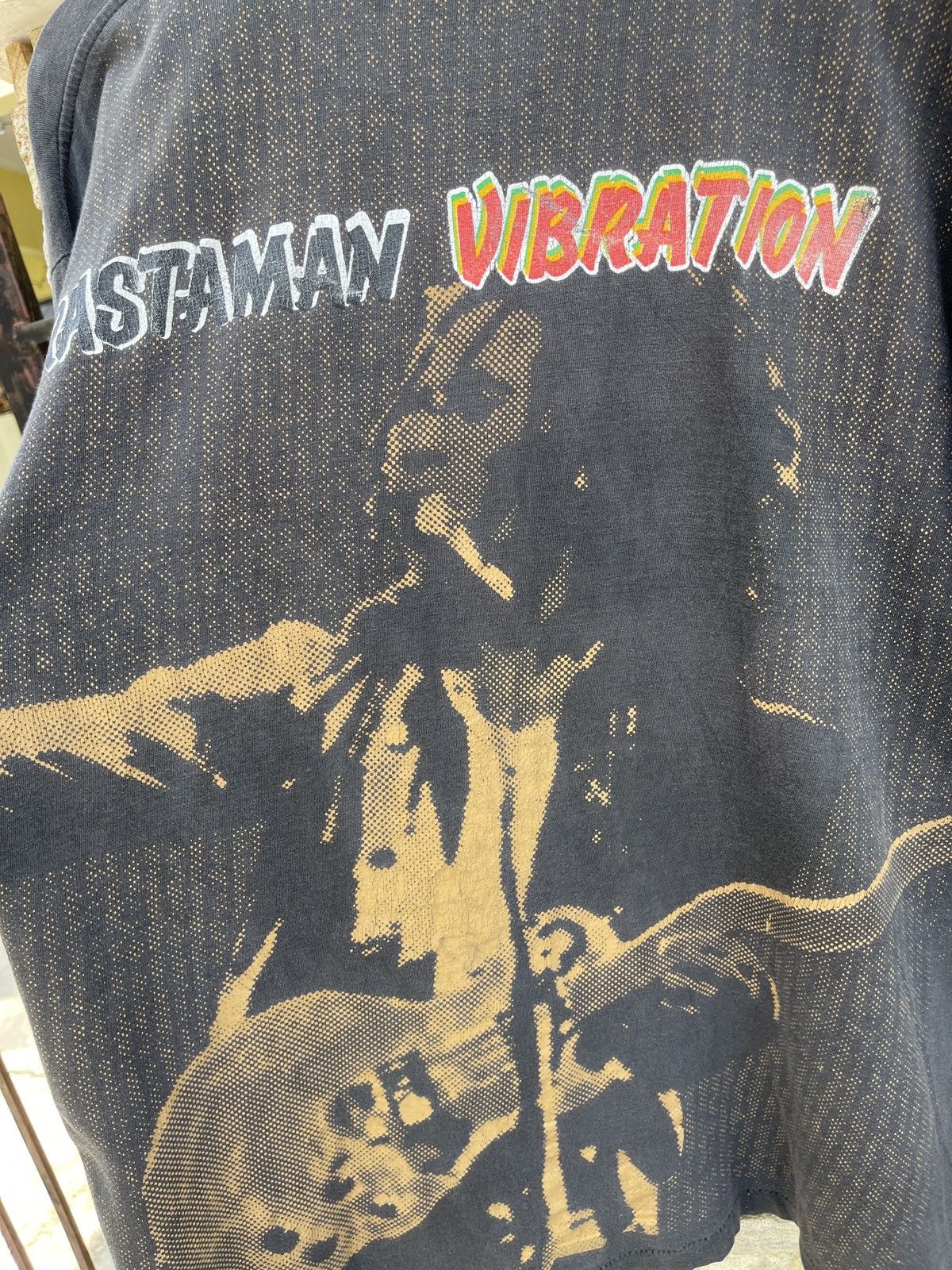 Bob Marley Vtg90s Thrashed🔥BobMarley Rastaman Vibration🔥AOP Faded Tee Size US XL / EU 56 / 4 - 14 Thumbnail