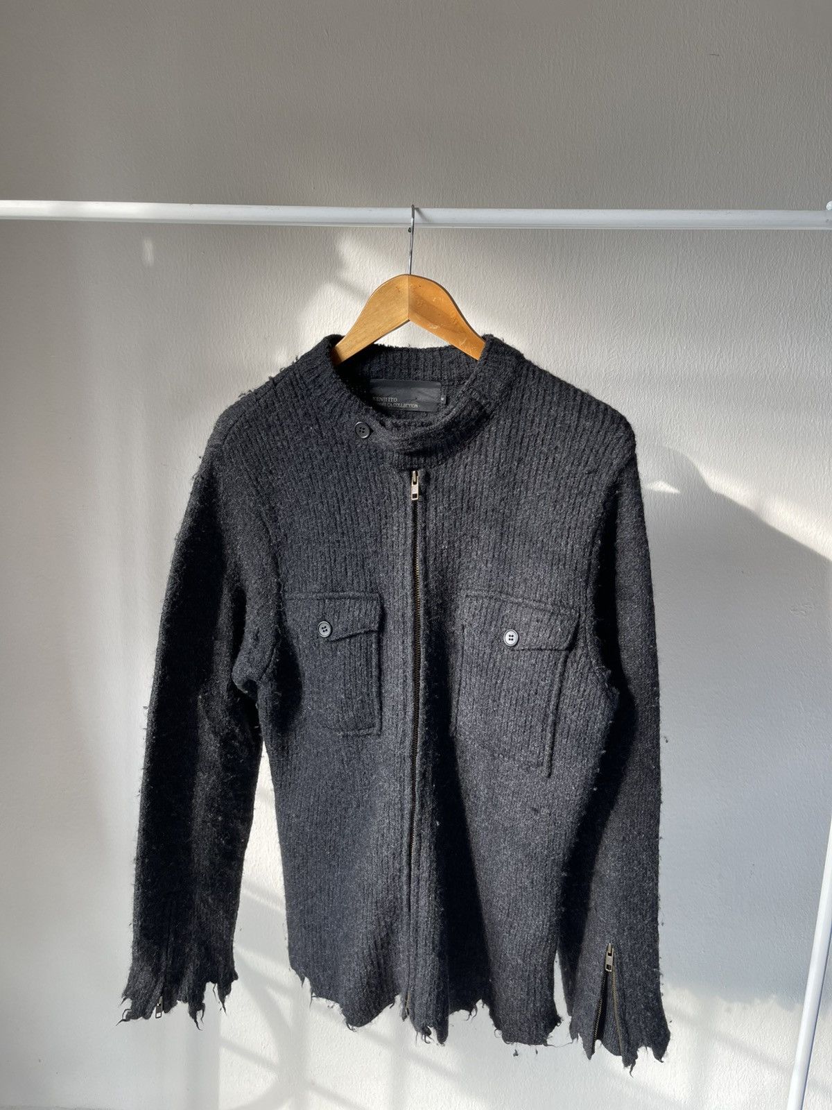 Comme Ca Ism × Comme des Garcons Homme × Japanese Brand 2000s Kenji Ito Comme Ca Collection Zip Jacket Size US M / EU 48-50 / 2 - 2 Thumbnail