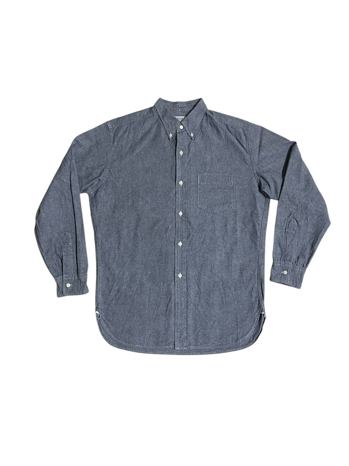 Japanese Brand Warehouse Casual Button Down Chambray Shirt 40 Size US M / EU 48-50 / 2 - 16 Thumbnail