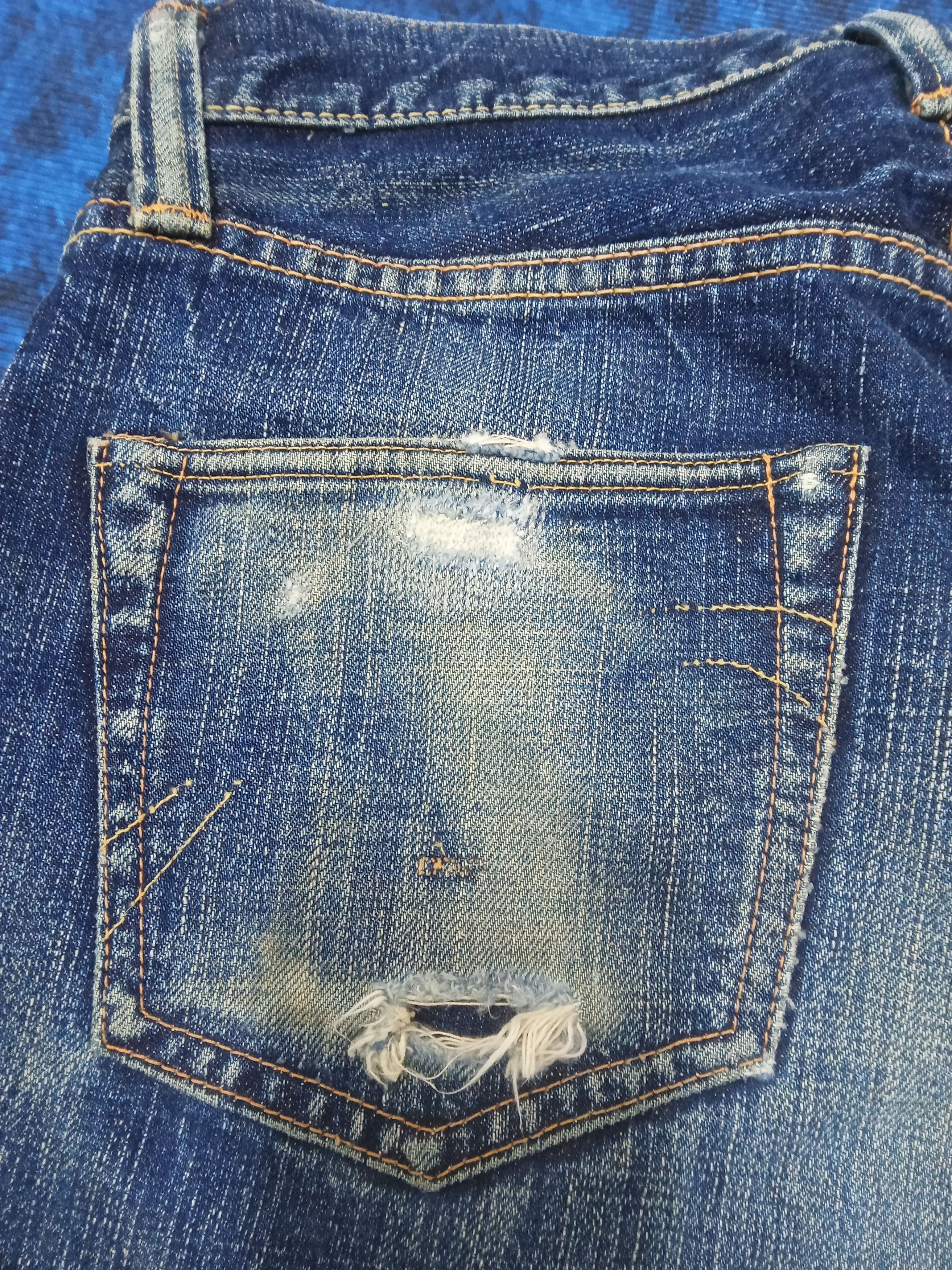 Samurai Jeans Samurai S0500XX Redline Selvedge Distressed Jeans Size US 29 - 14 Thumbnail
