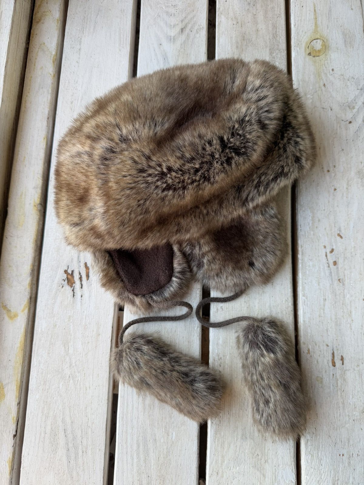 Japanese Brand × Vintage Y2K HYPE FUZZY MOHAIRE AVIATOR USSR USHANKA HAT bubble Size ONE SIZE - 4 Thumbnail