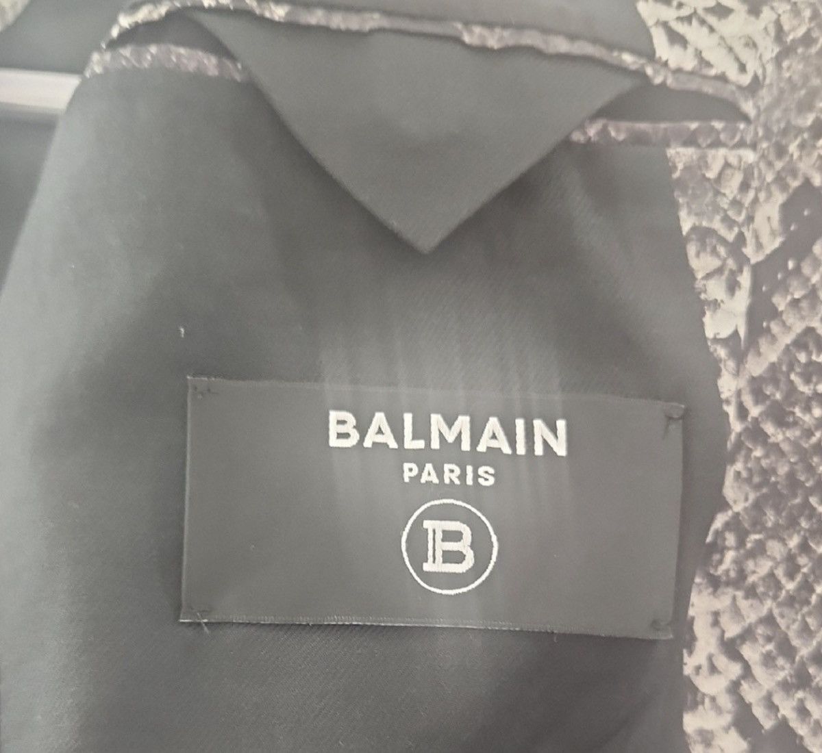 Balmain Balmain Double Breasted Silk Snake Print Blazer Jacket Sz 56 Size 54R - 14 Thumbnail