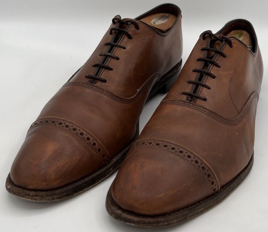 Allen Edmonds Allen Edmonds "FIFTH AVENUE" Leather Cap-Toe Oxfords Sz 14B Size US 14 / EU 47 - 1 Thumbnail