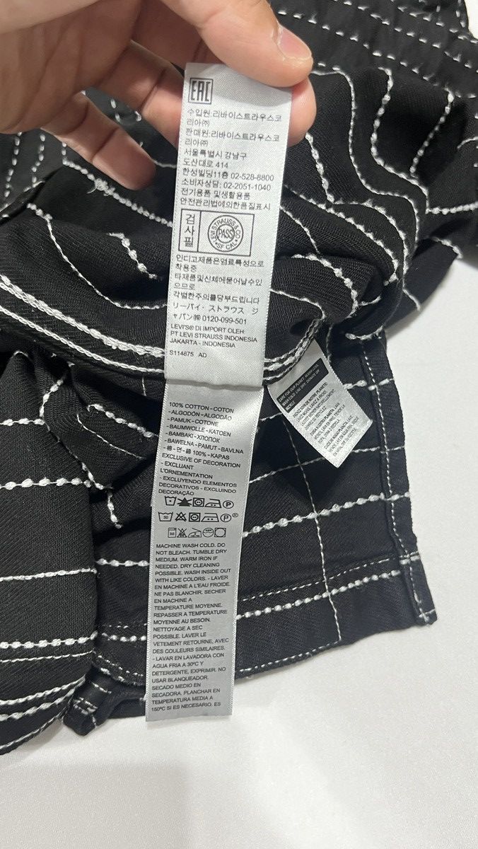 DENIM TEARS × Levi's Denim Tears Peace Patchwork Western Black Shirt Size US L / EU 52-54 / 3 - 7 Thumbnail