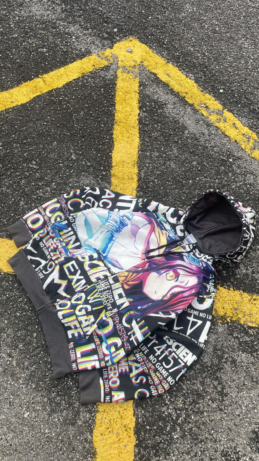 Anime × Cartoon Network × Japanese Brand Rare Limited Edition Overprint Cospa Anime No Game No Life Size US L / EU 52-54 / 3 - 1 Thumbnail