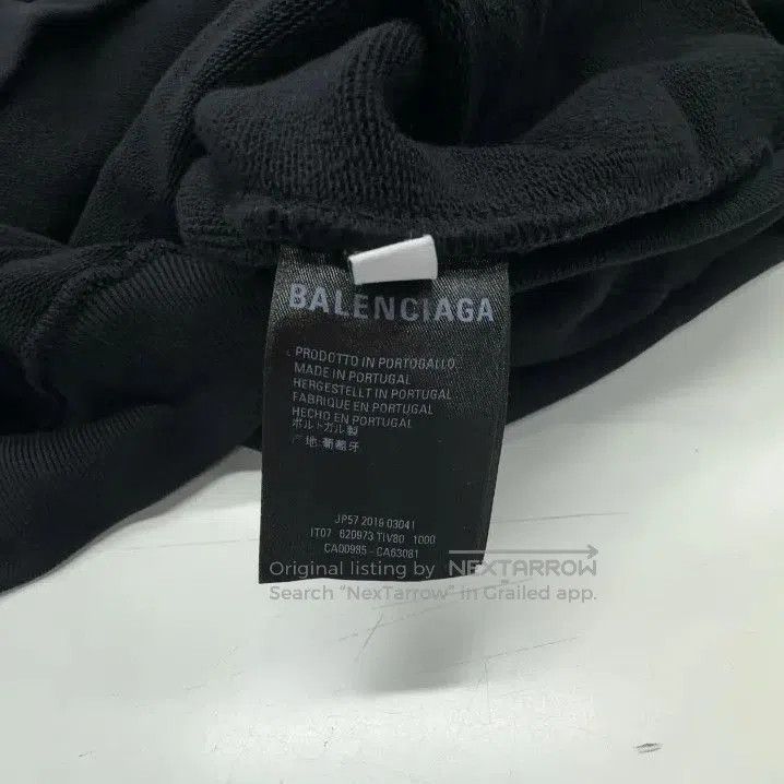 Balenciaga Balenciaga Black Oversized Hoodie for Men. Size US XXS / EU 40 - 4 Thumbnail