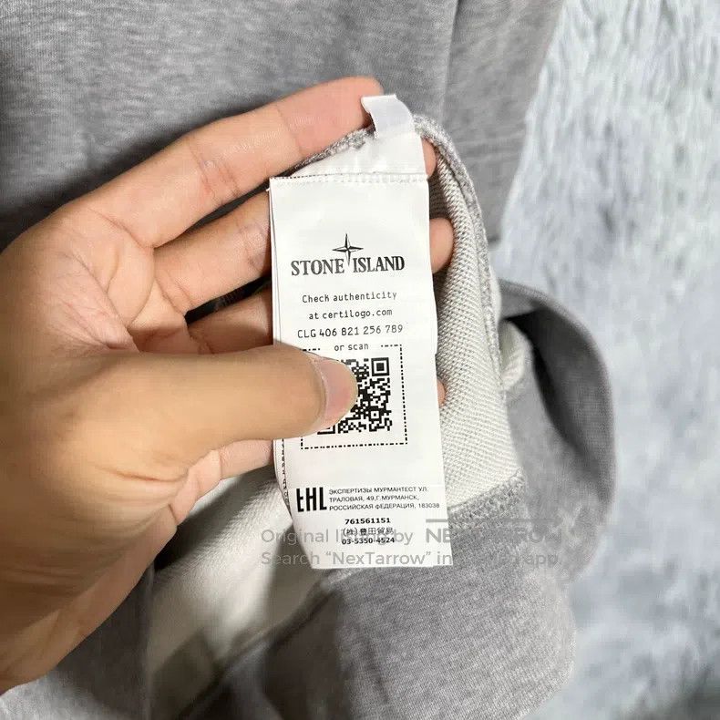 Stone Island Stone Island Round Neck Sweatshirt Pocket Sleeves Grey L S Size US L / EU 52-54 / 3 - 6 Thumbnail