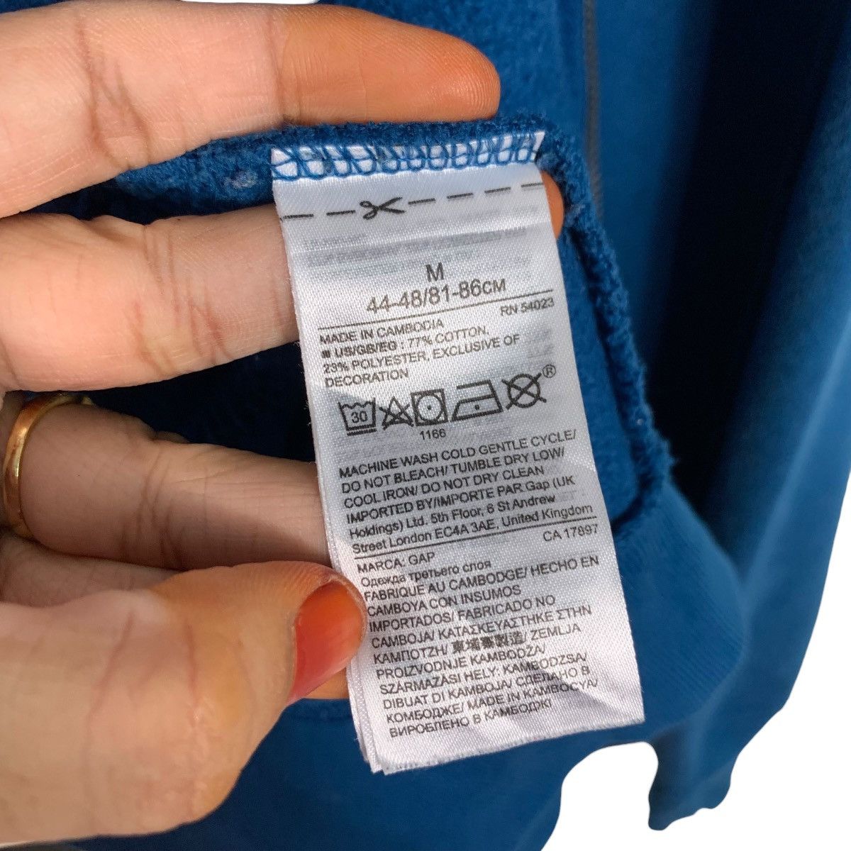 Gap GAP Spellout Big Logo Zipper Hoodie Sweatshirt #3617-C165 Size US M / EU 48-50 / 2 - 14 Thumbnail