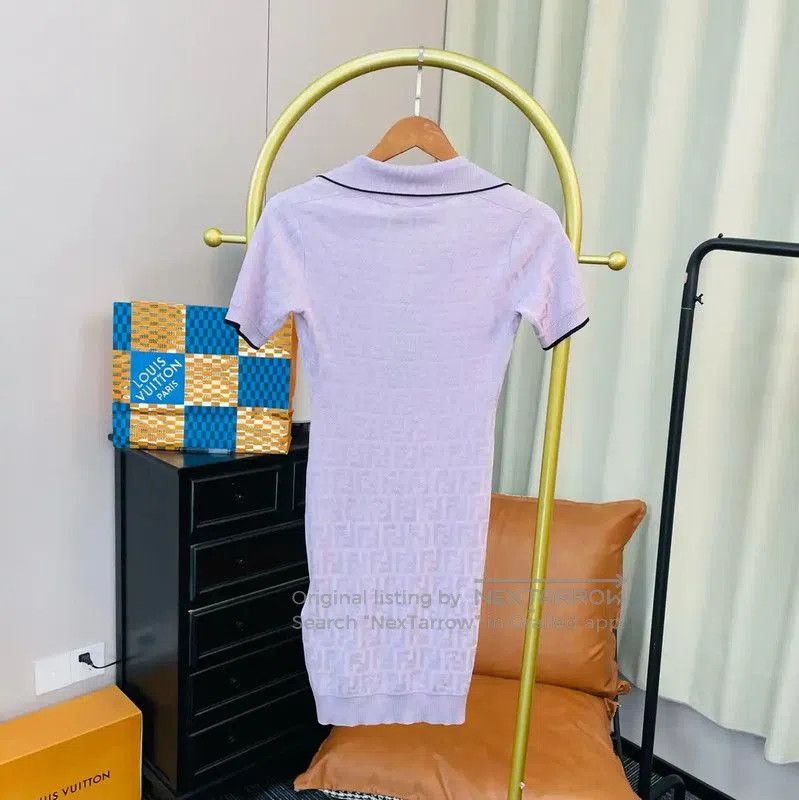 Fendi Fendi Pink Cotton Dress for Women . Size M / US 6-8 / IT 42-44 - 2 Thumbnail