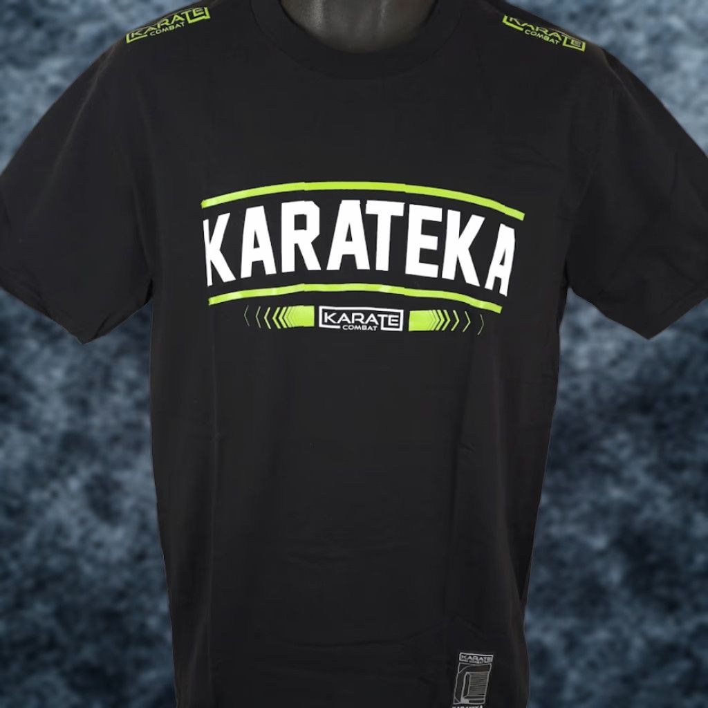 Vintage Karate Combat T Shirt Mens Size Medium Black MMA Fighting Shirt Short Sleeve Crew Neck Sports Militant Size US M / EU 48-50 / 2 - 1 Thumbnail