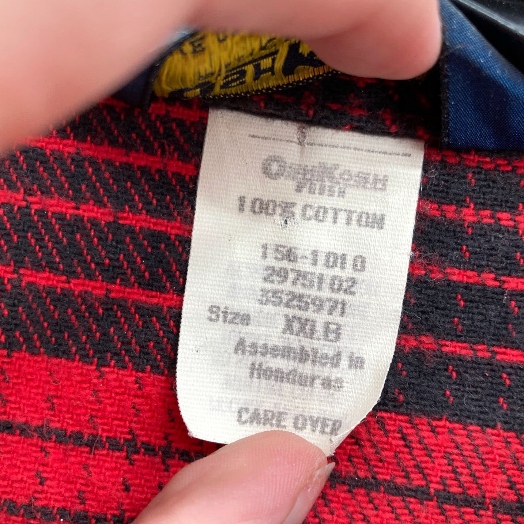 Vintage VINTAGE OshKosh B'gosh Flannel Shirt Mens 2XL Big Red Plaid Button Front Pockets Size US XXL / EU 58 / 5 - 5 Thumbnail