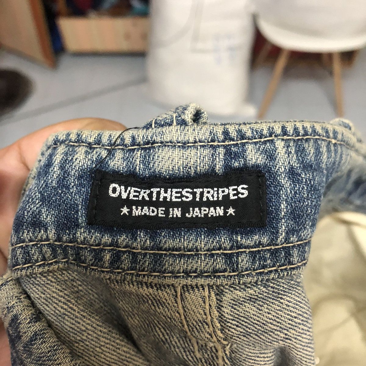 OVER THE STRiPES DLL Over The Stripes patchwork Blue Multipocket Pants #C632 Size US 30 / EU 46 - 24 Thumbnail