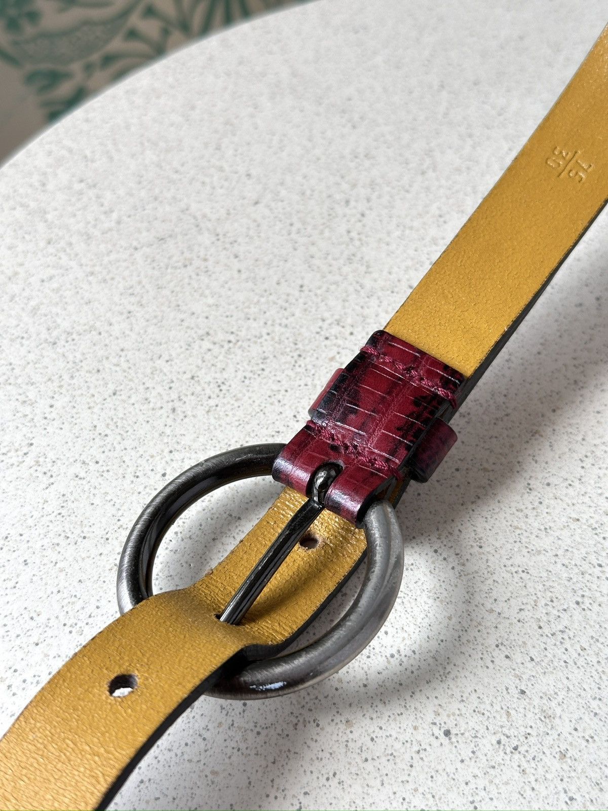 Miu Miu 1999 MIU MIU Logo Red Python Leather Belt wmns Size: 75/30 Size ONE SIZE - 18 Thumbnail