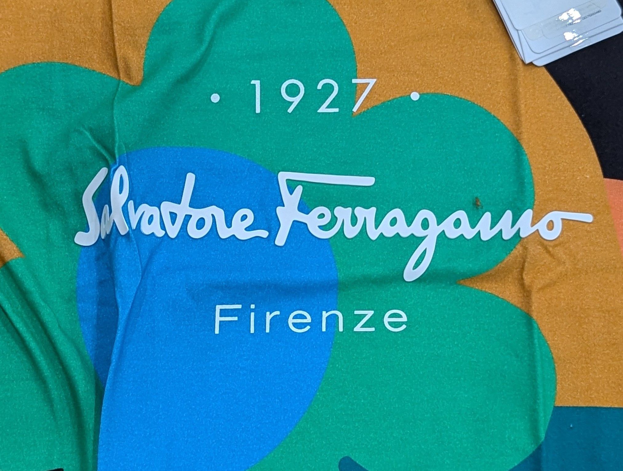 Salvatore Ferragamo Salvatore Ferragamo Graphic T-Shirt Green Multi Medium Size US M / EU 48-50 / 2 - 2 Thumbnail
