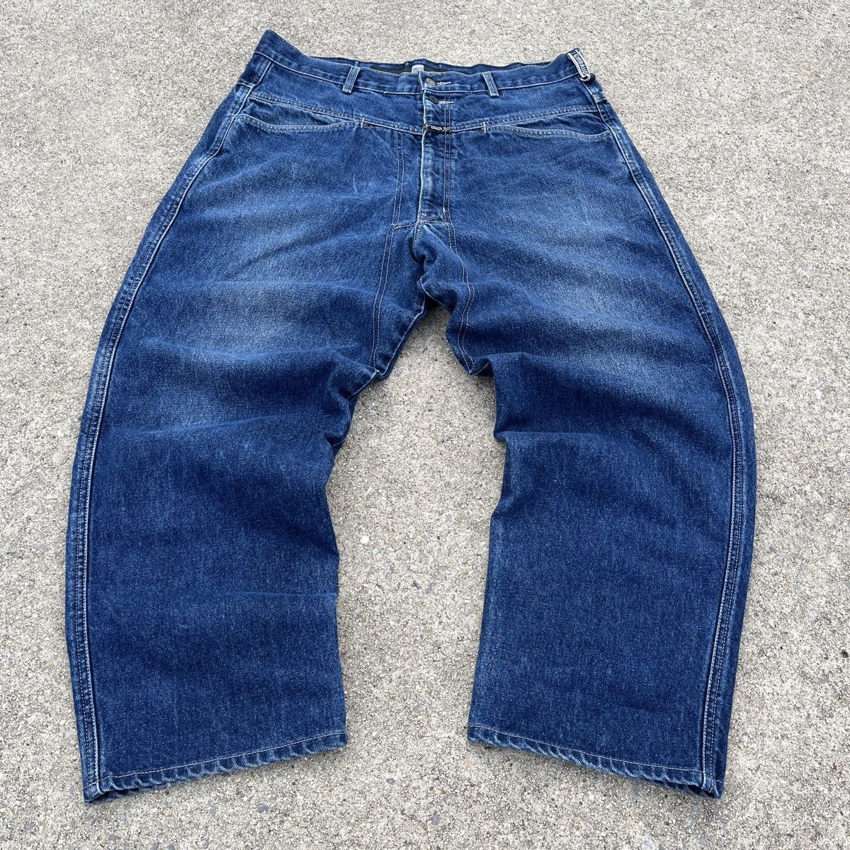 image of Marithe Francois Girbaud Denim Jeans (Unisex) in Blue, Men's (Size 36)