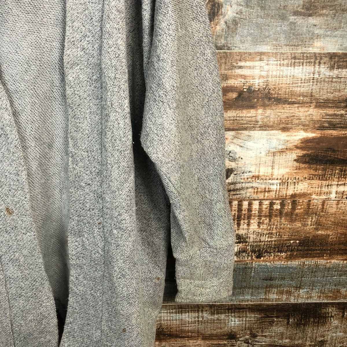 Homespun Knitwear × Japanese Brand Emoda Grey Cardigan Knitwear #A1693 Size L / US 10 / IT 46 - 8 Thumbnail