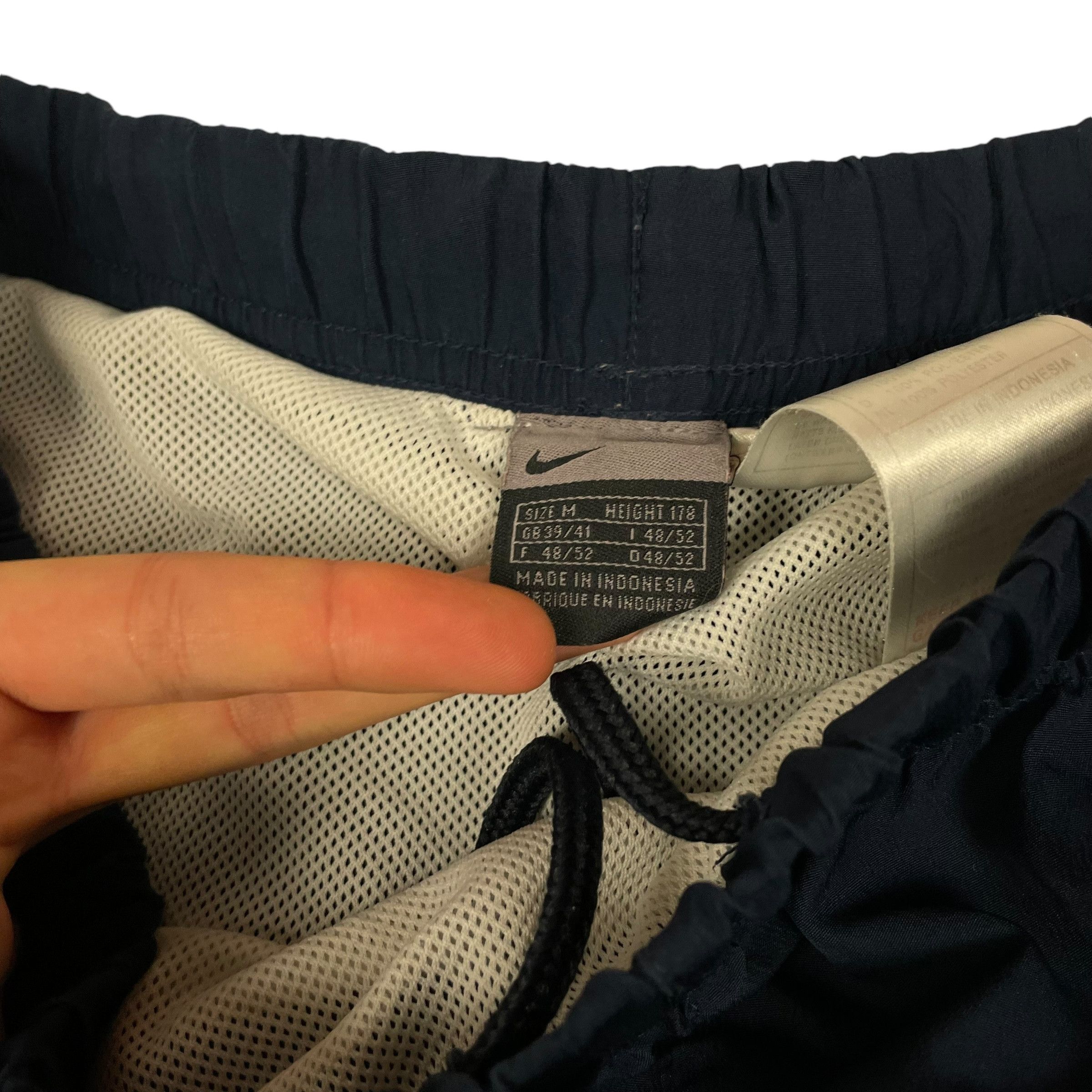 Nike × Vintage Nike Men's Navy Hight Rise Drawstring Sports Short Medium Size US 30 / EU 46 - 6 Thumbnail