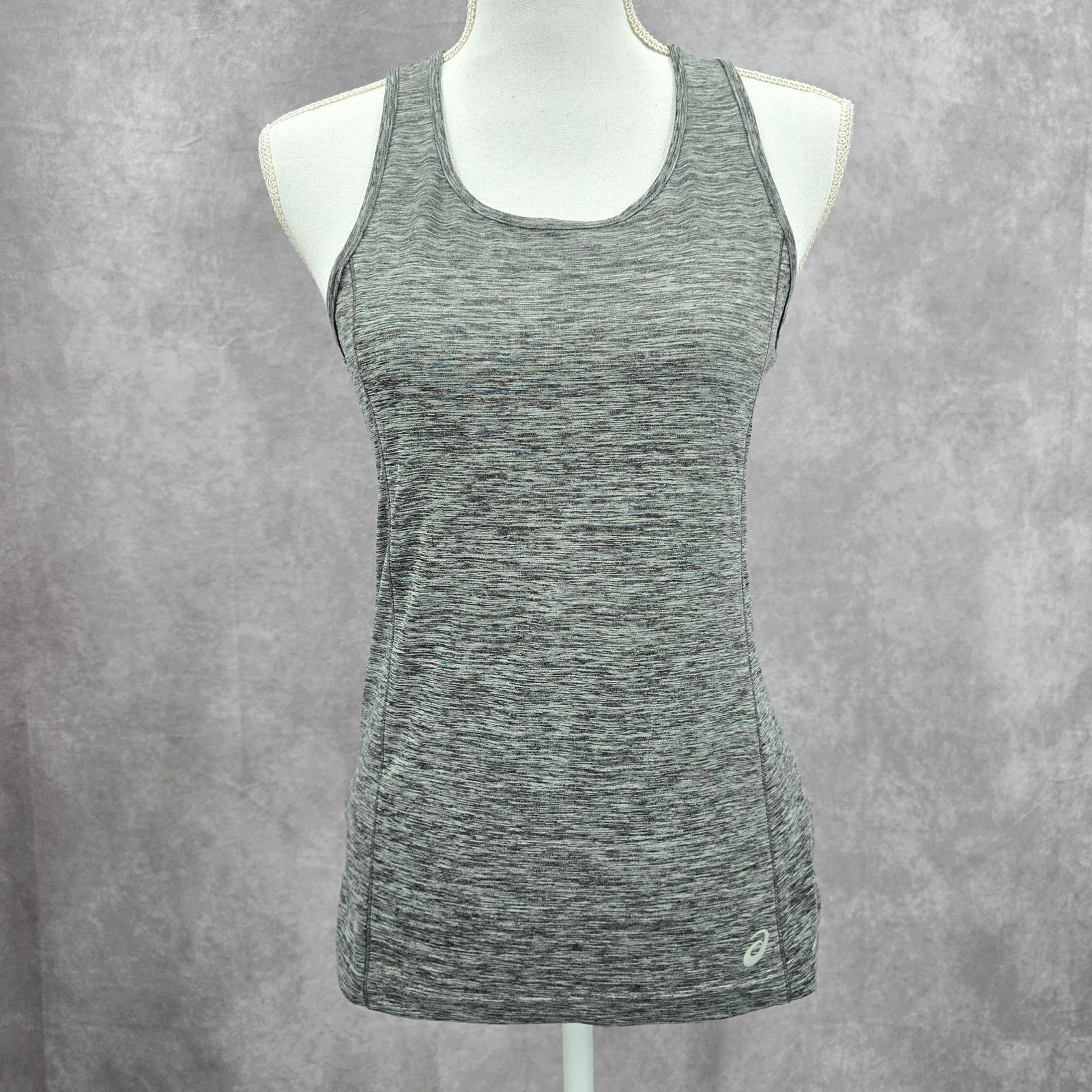 Asics Asics Gray Heather Racerback Activewear Tank Top Small Size S / US 4 / IT 40 - 1 Thumbnail