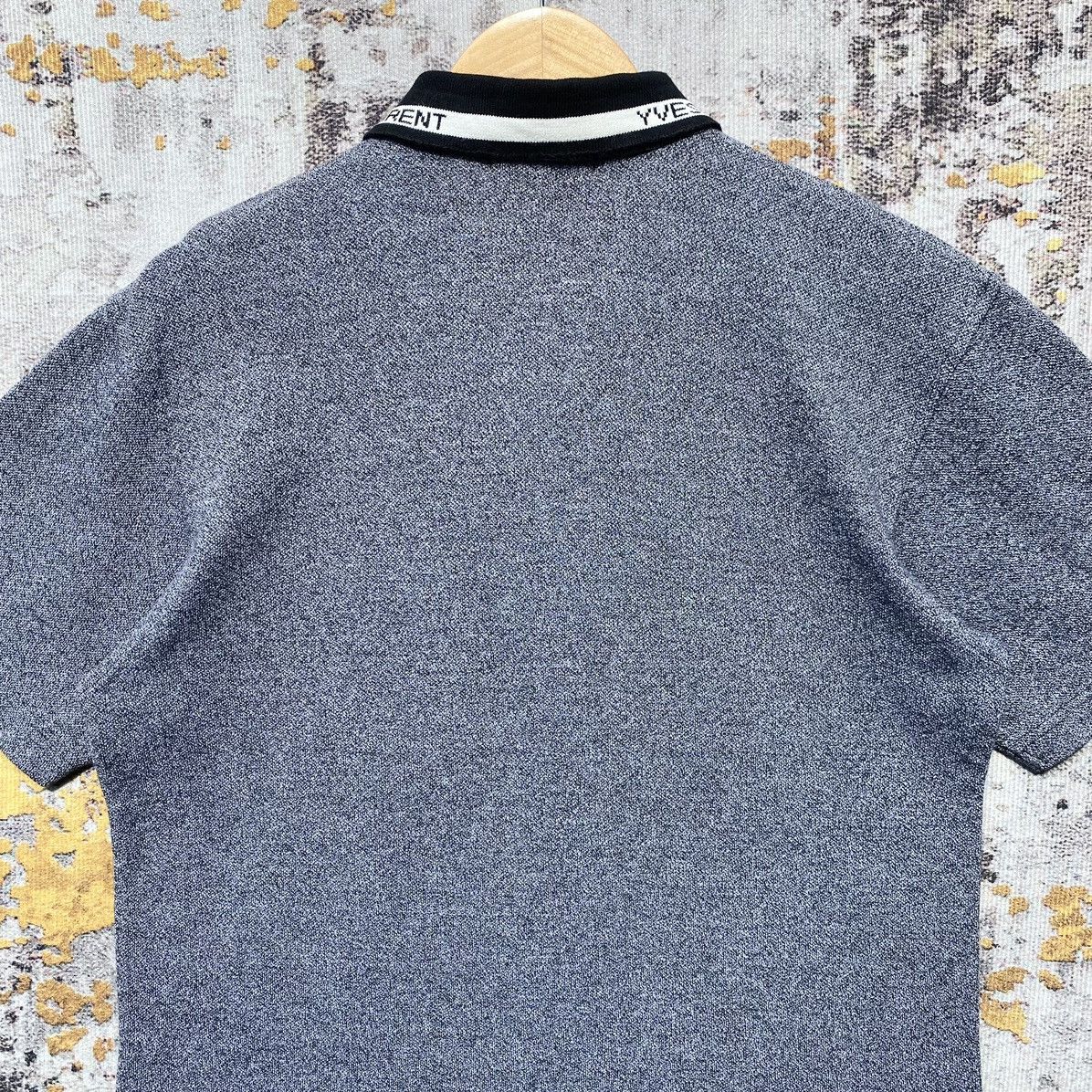 Vintage Vintage Yves Saint Lauren Polos Spellout YSL Luxury Brand Size US M / EU 48-50 / 2 - 6 Thumbnail