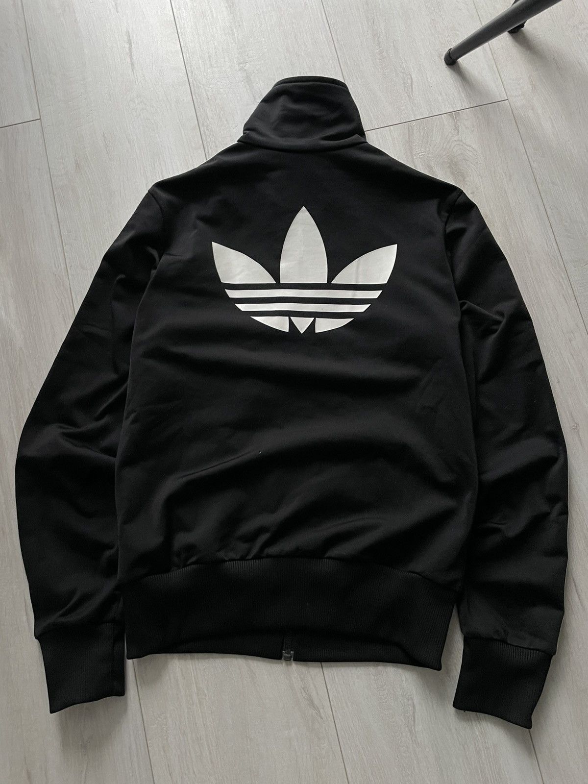 Adidas Vintage 00’s Adidas Firebird Track Jacket Y2K Black RARE Size XS / US 0-2 / IT 36-38 - 2 Thumbnail